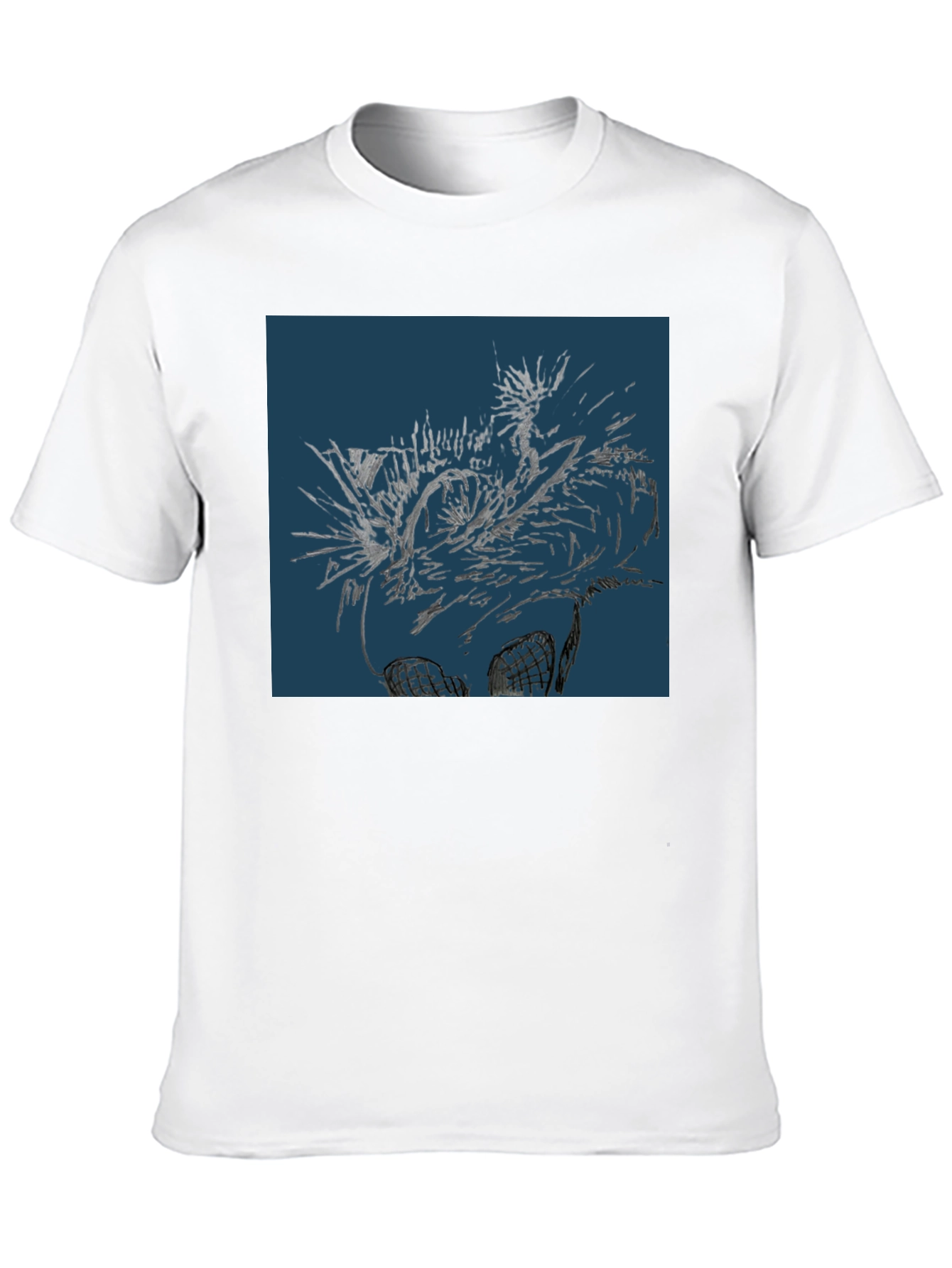 Abstract Art Graphic Black T-Shirt