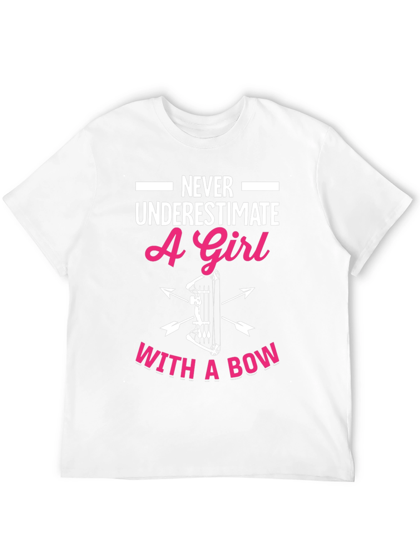 Girl with Bow T-Shirt - Archery Graphic Tee