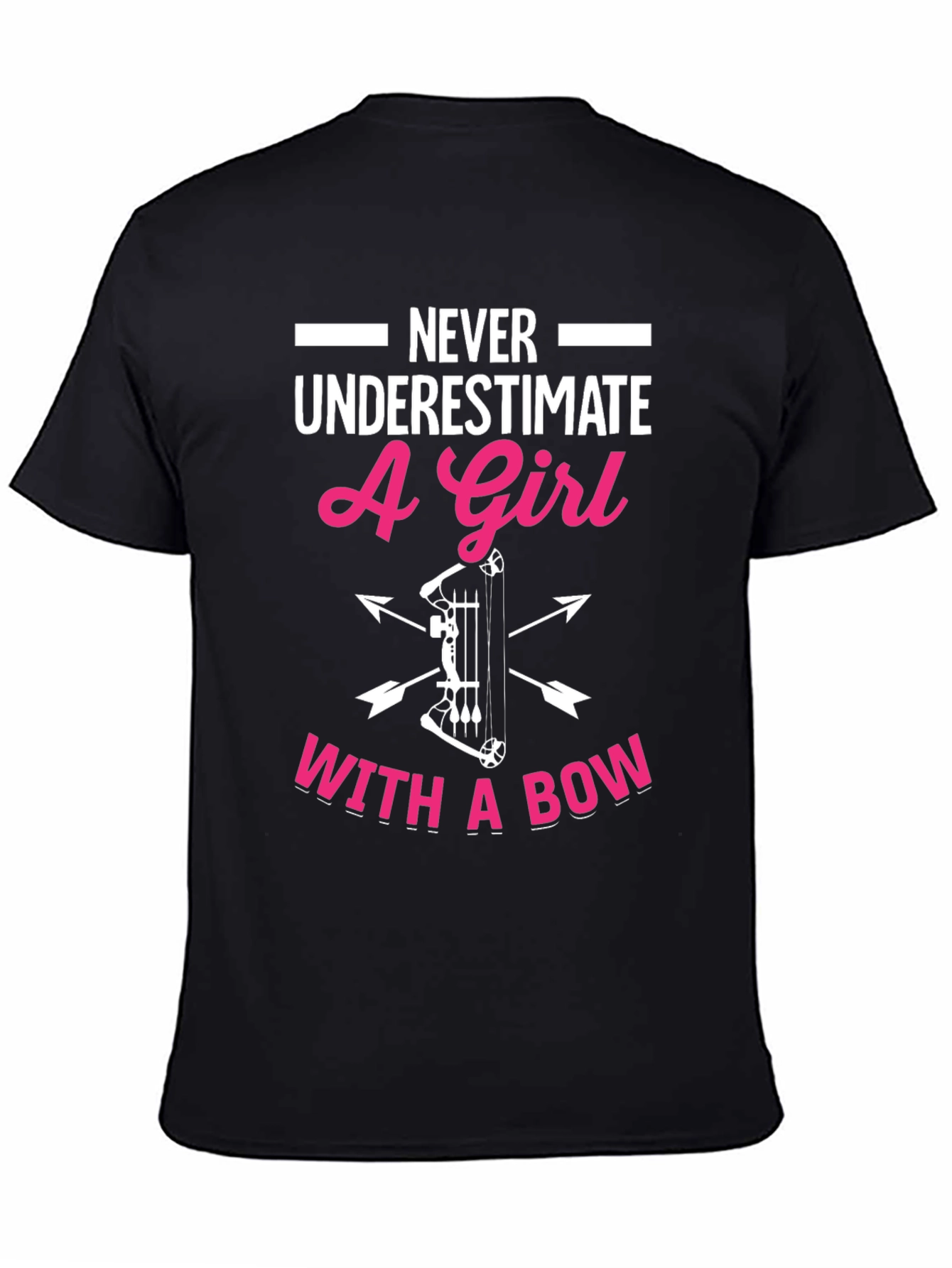Girl with Bow T-Shirt - Archery Graphic Tee