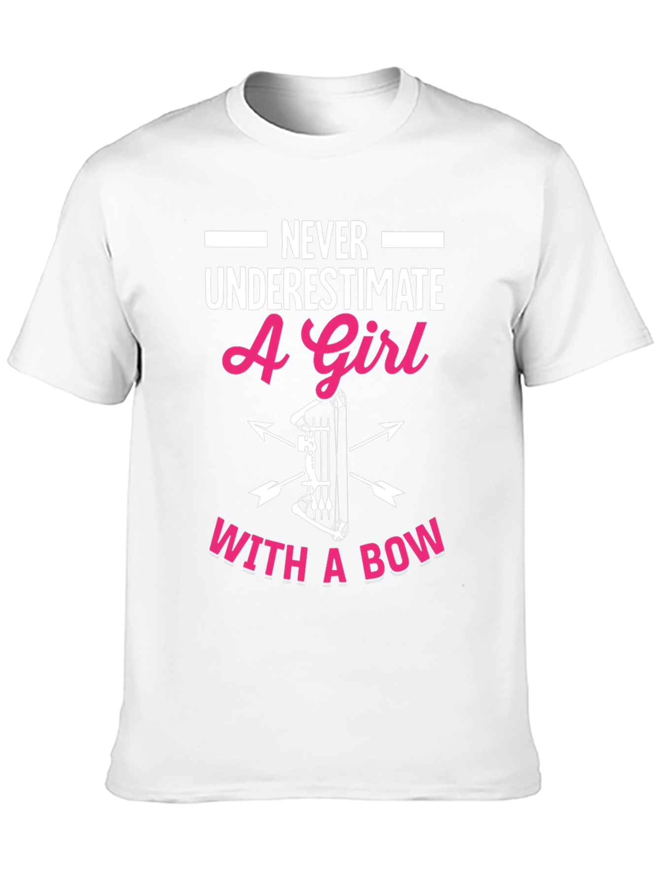 Girl with Bow T-Shirt - Archery Graphic Tee