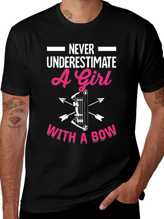 Girl with Bow T-Shirt - Archery Graphic Tee