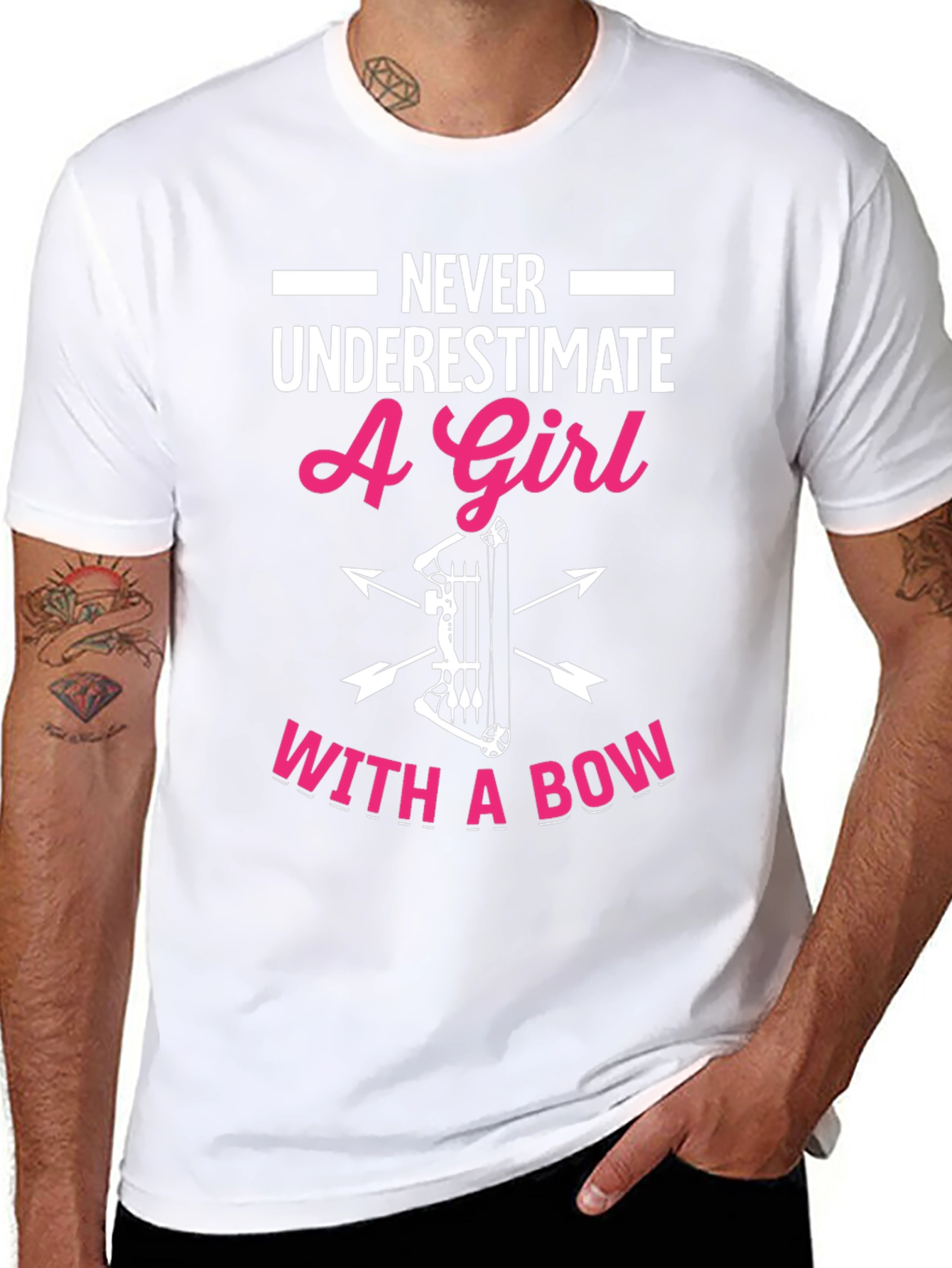 Girl with Bow T-Shirt - Archery Graphic Tee