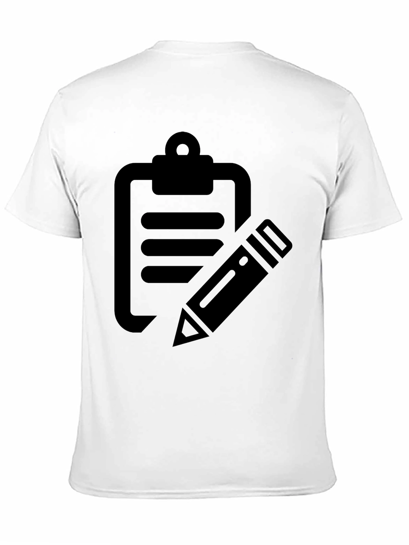 Clipboard & Pencil Graphic Tee - Black