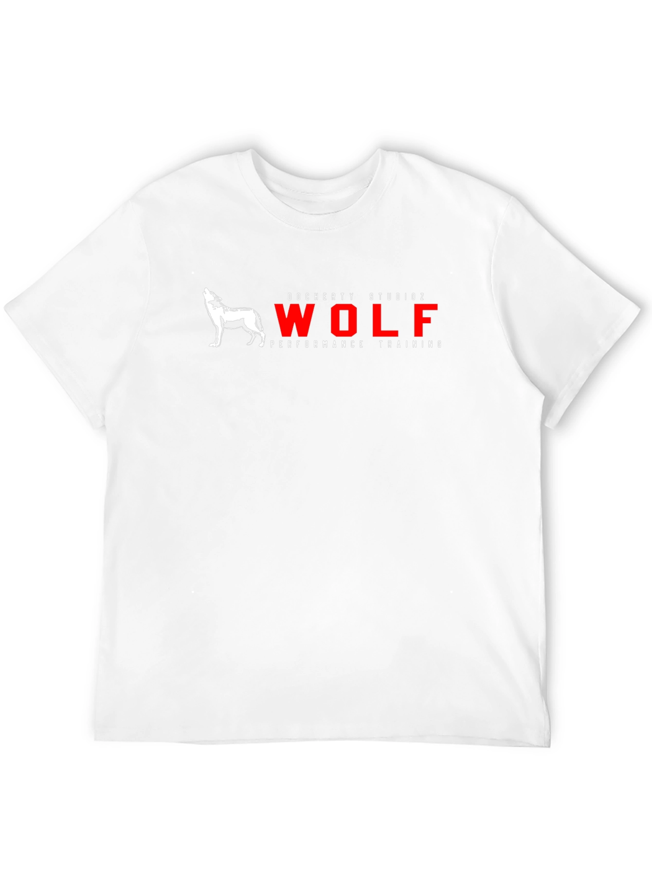 Mens Black Wolf Performance Training Graphic T-Shirt