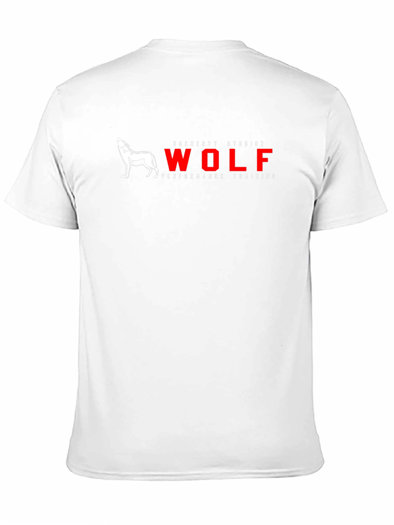 Mens Black Wolf Performance Training Graphic T-Shirt