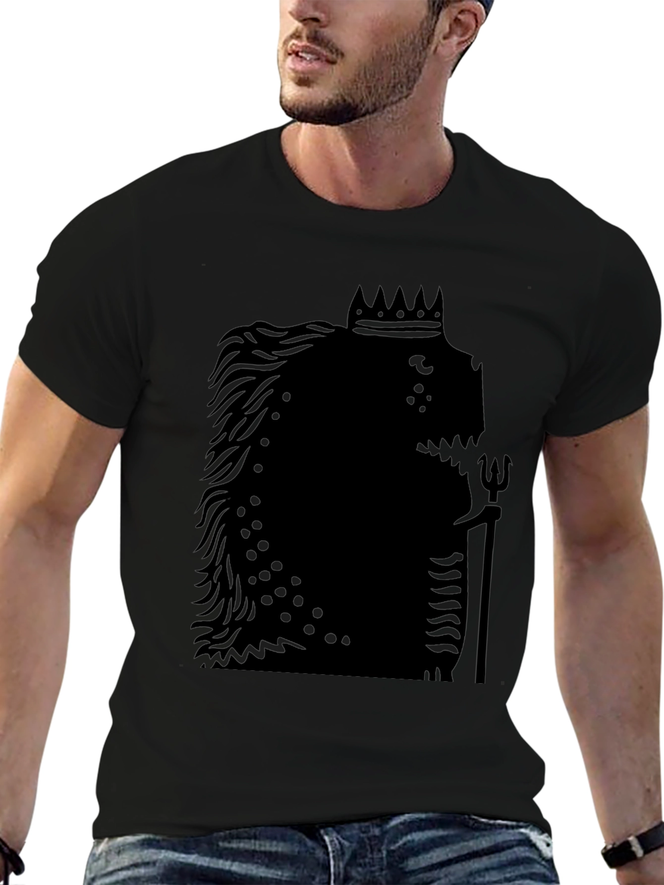 King of the Deep Black T-Shirt