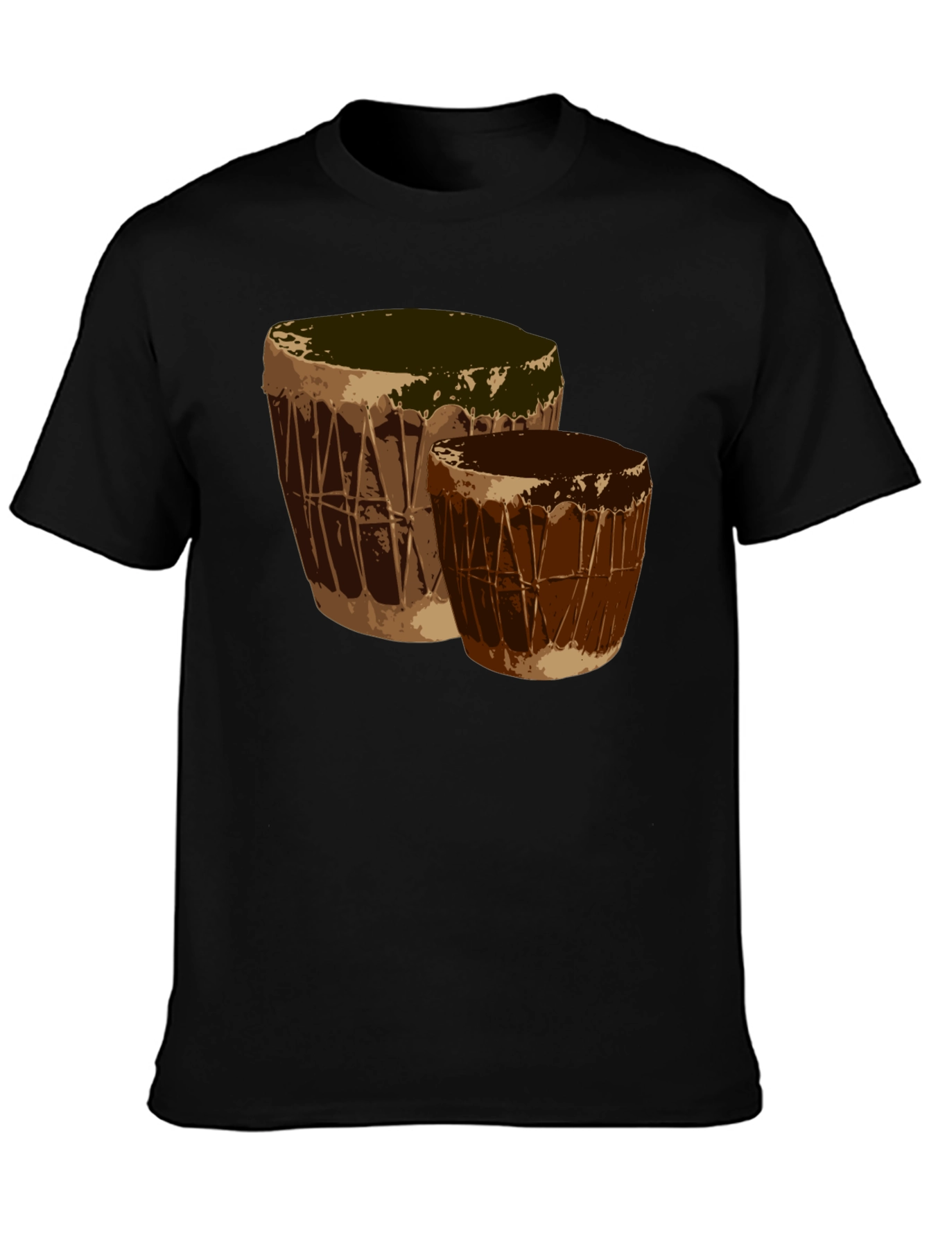 Bongo Drum Graphic Tee - Music Lover T-Shirt