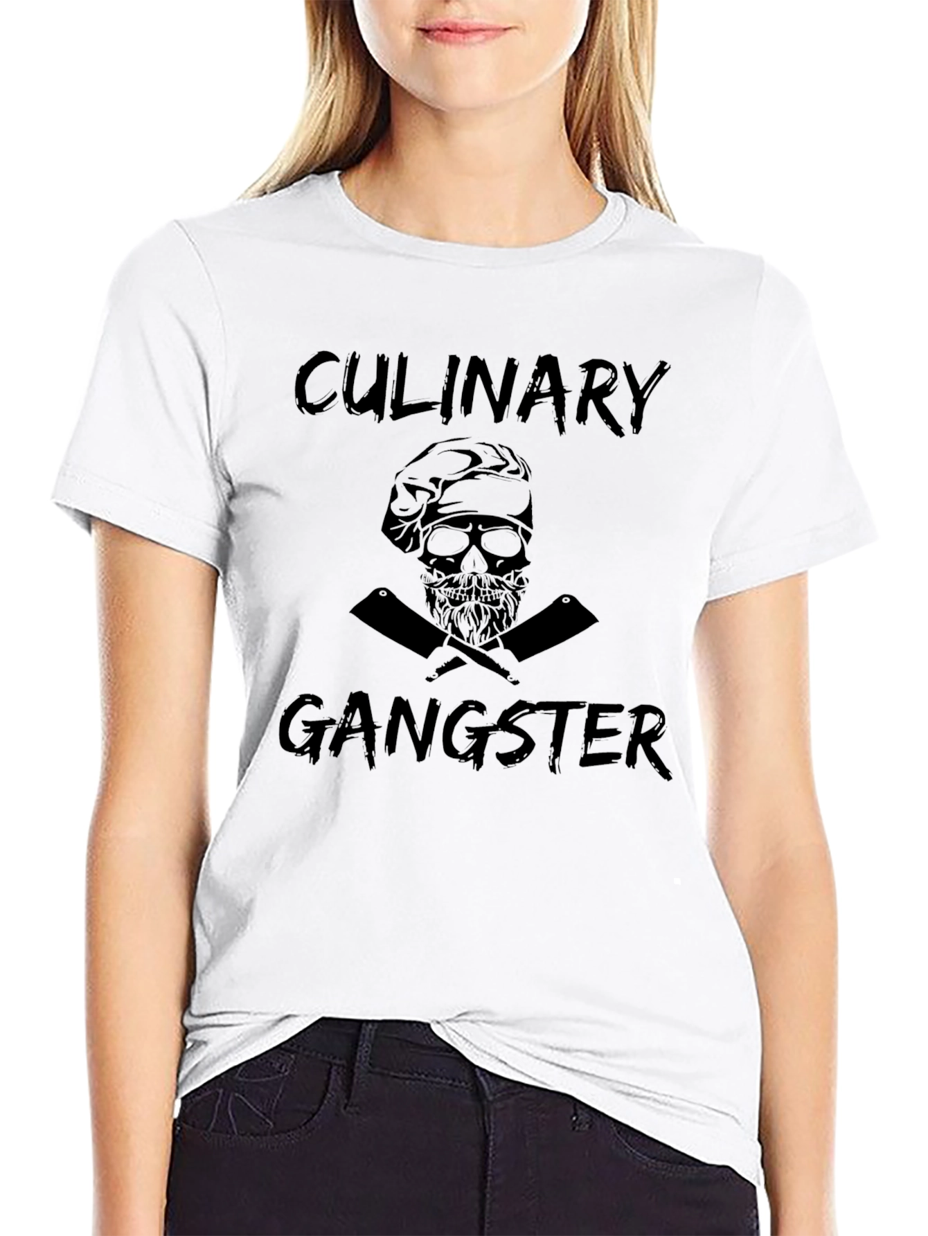Culinary Gangster Black Graphic T-Shirt
