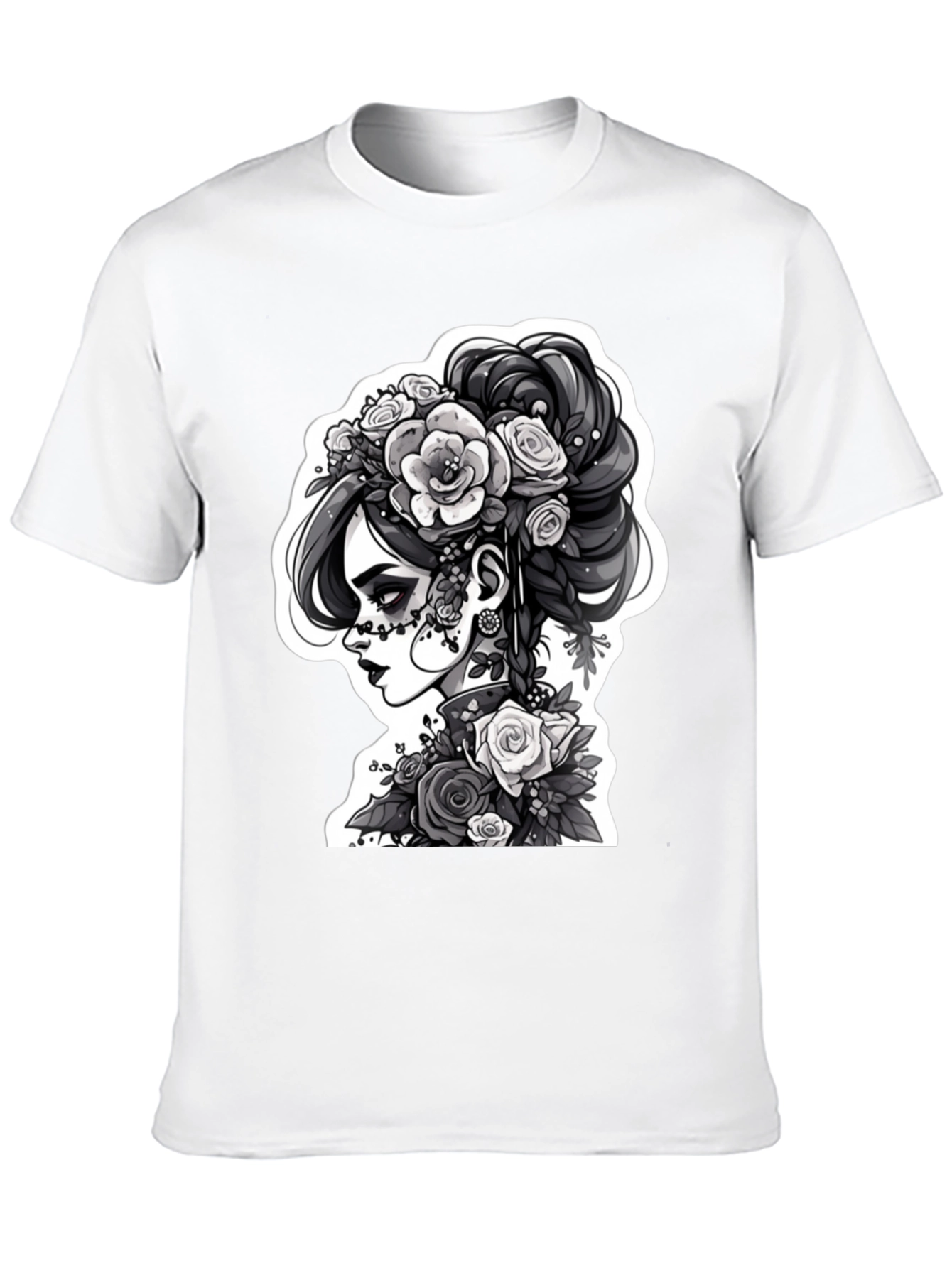 Day of the Dead Womans T-Shirt - Black