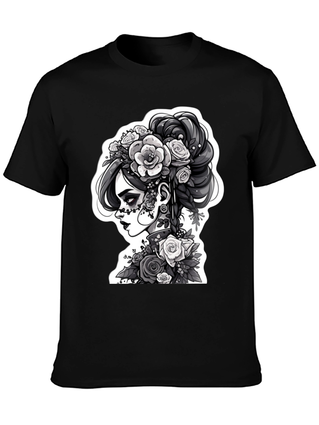 Day of the Dead Womans T-Shirt - Black
