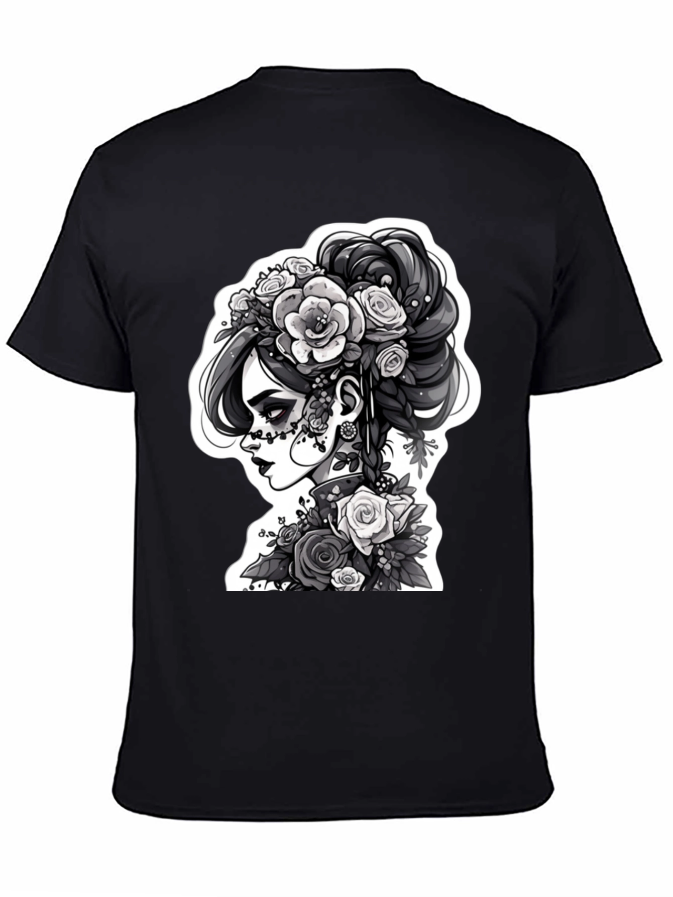 Day of the Dead Womans T-Shirt - Black