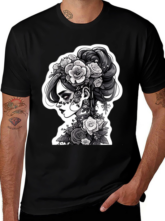 Day of the Dead Womans T-Shirt - Black
