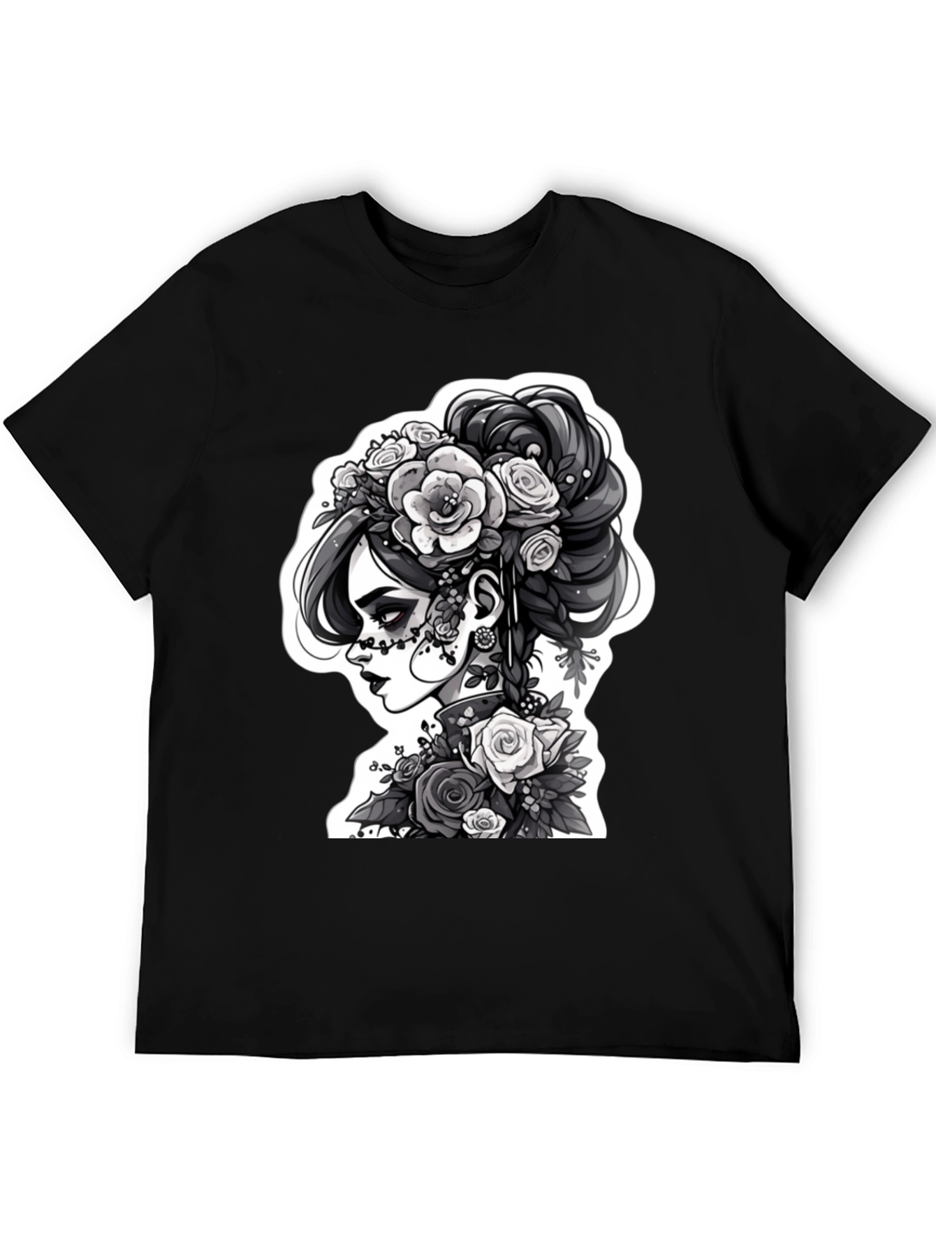Day of the Dead Womans T-Shirt - Black