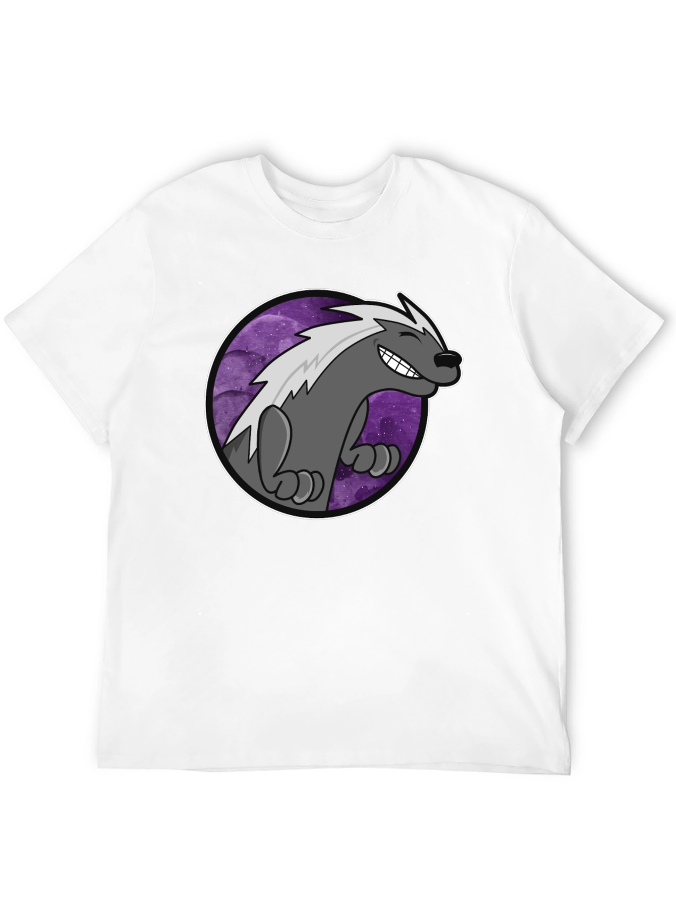 Cool Badger T-Shirt - Galaxy Design