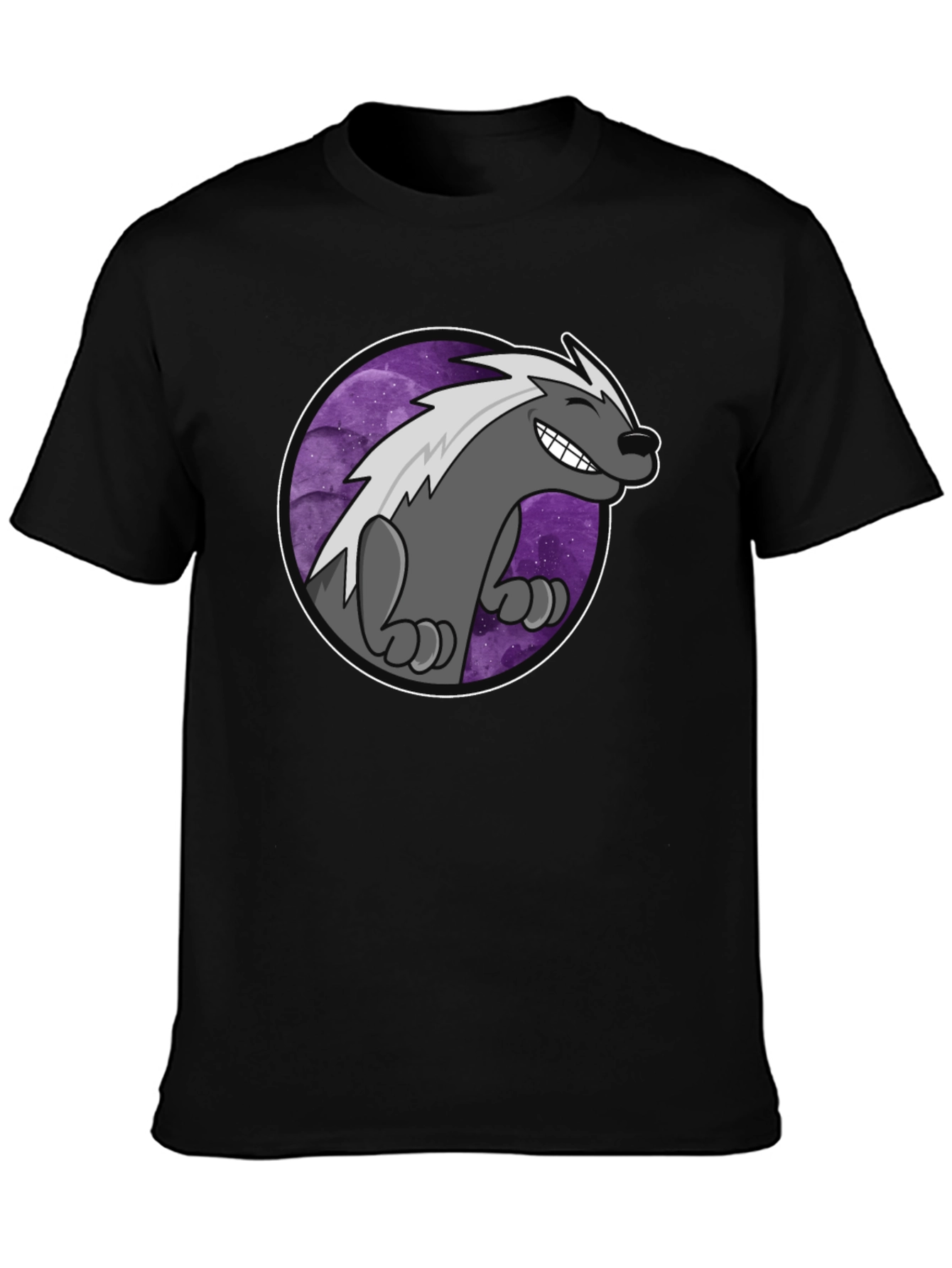 Cool Badger T-Shirt - Galaxy Design
