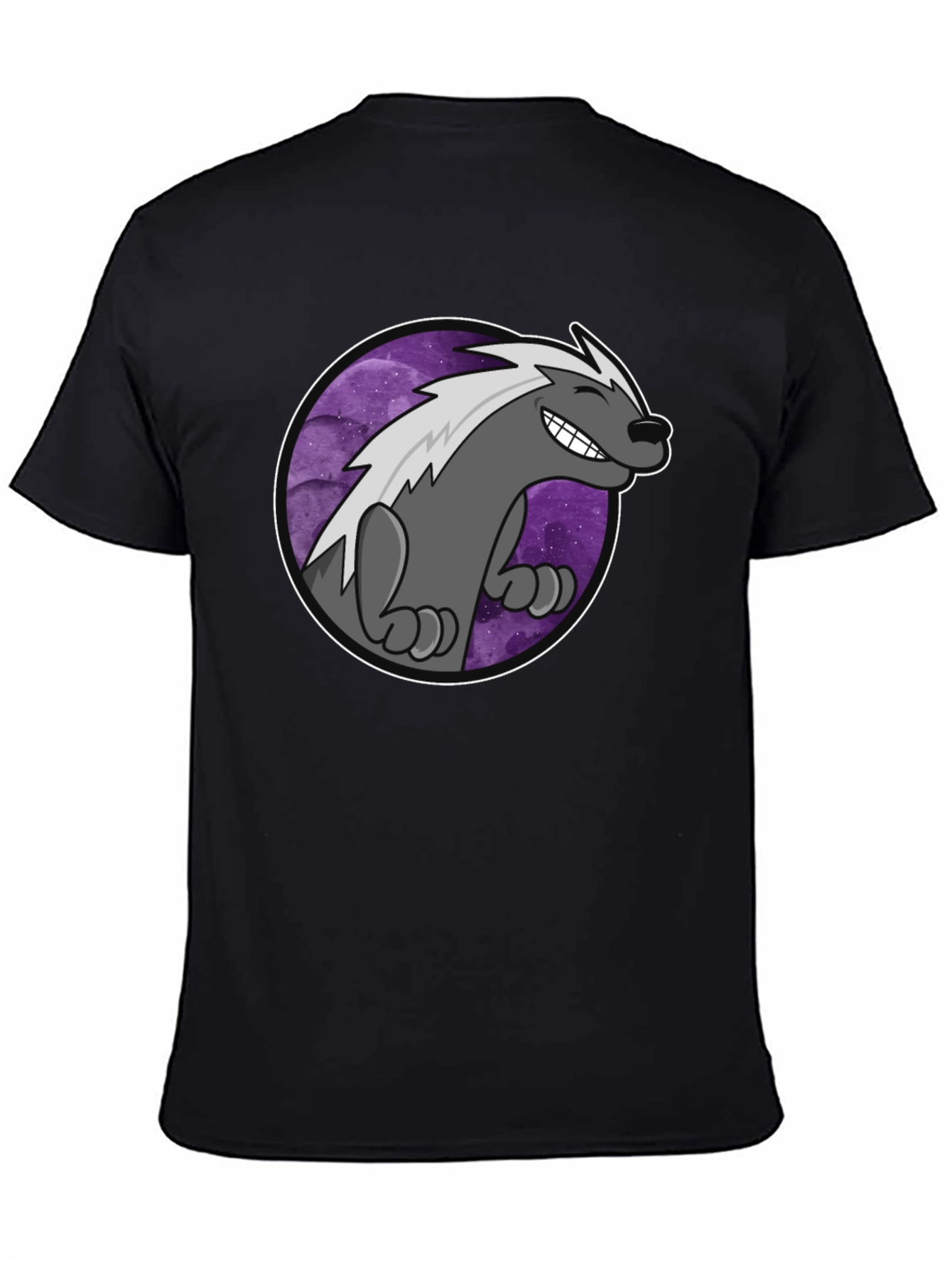 Cool Badger T-Shirt - Galaxy Design