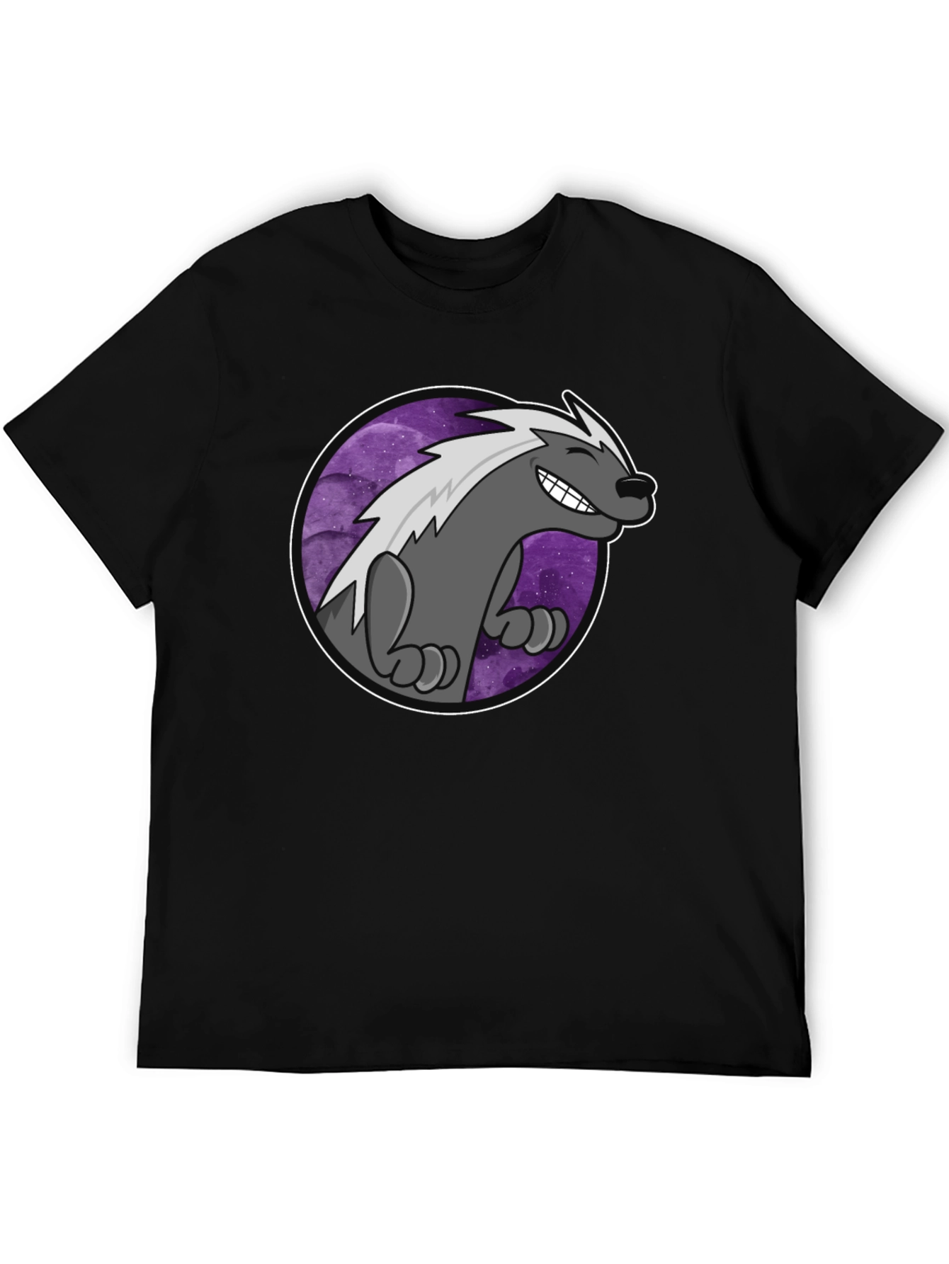 Cool Badger T-Shirt - Galaxy Design