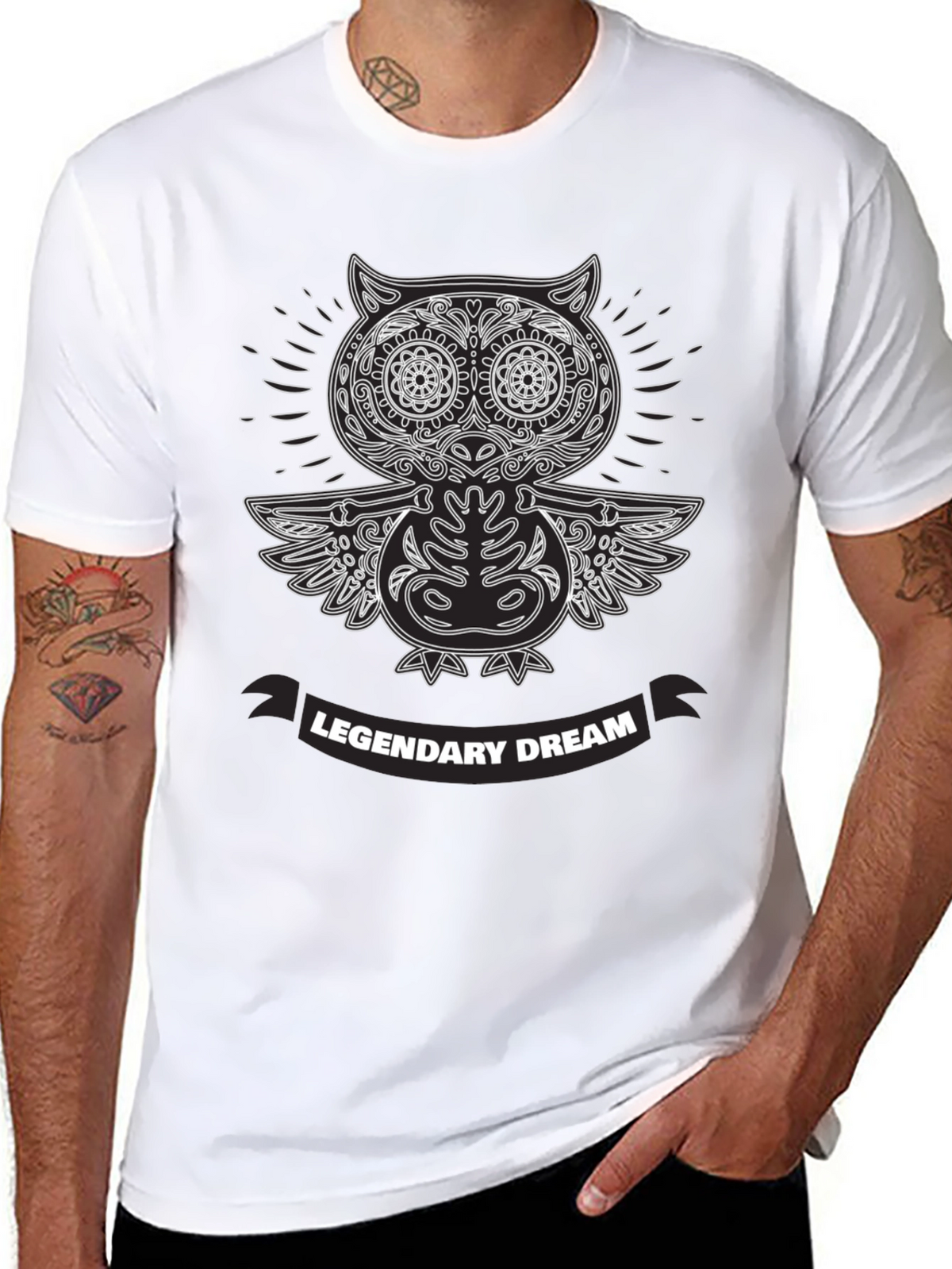 Legendary Dream Owl T-Shirt - Black