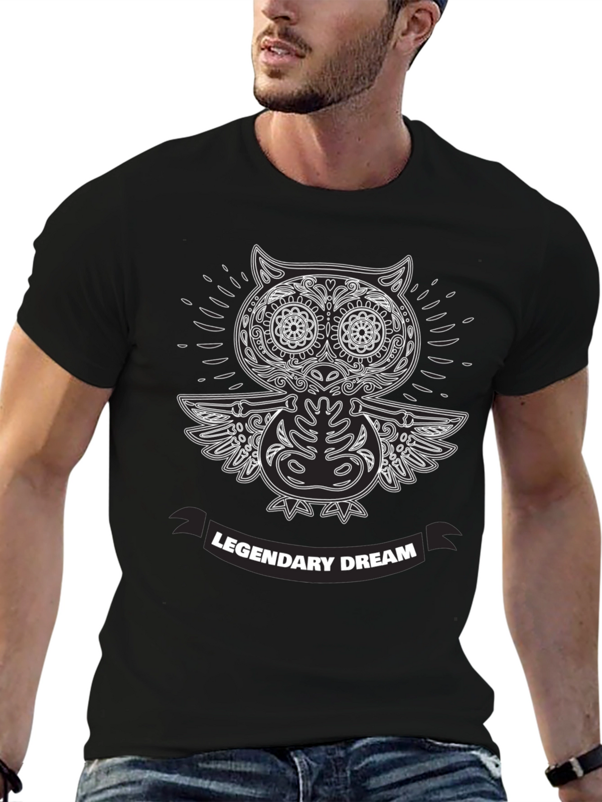 Legendary Dream Owl T-Shirt - Black