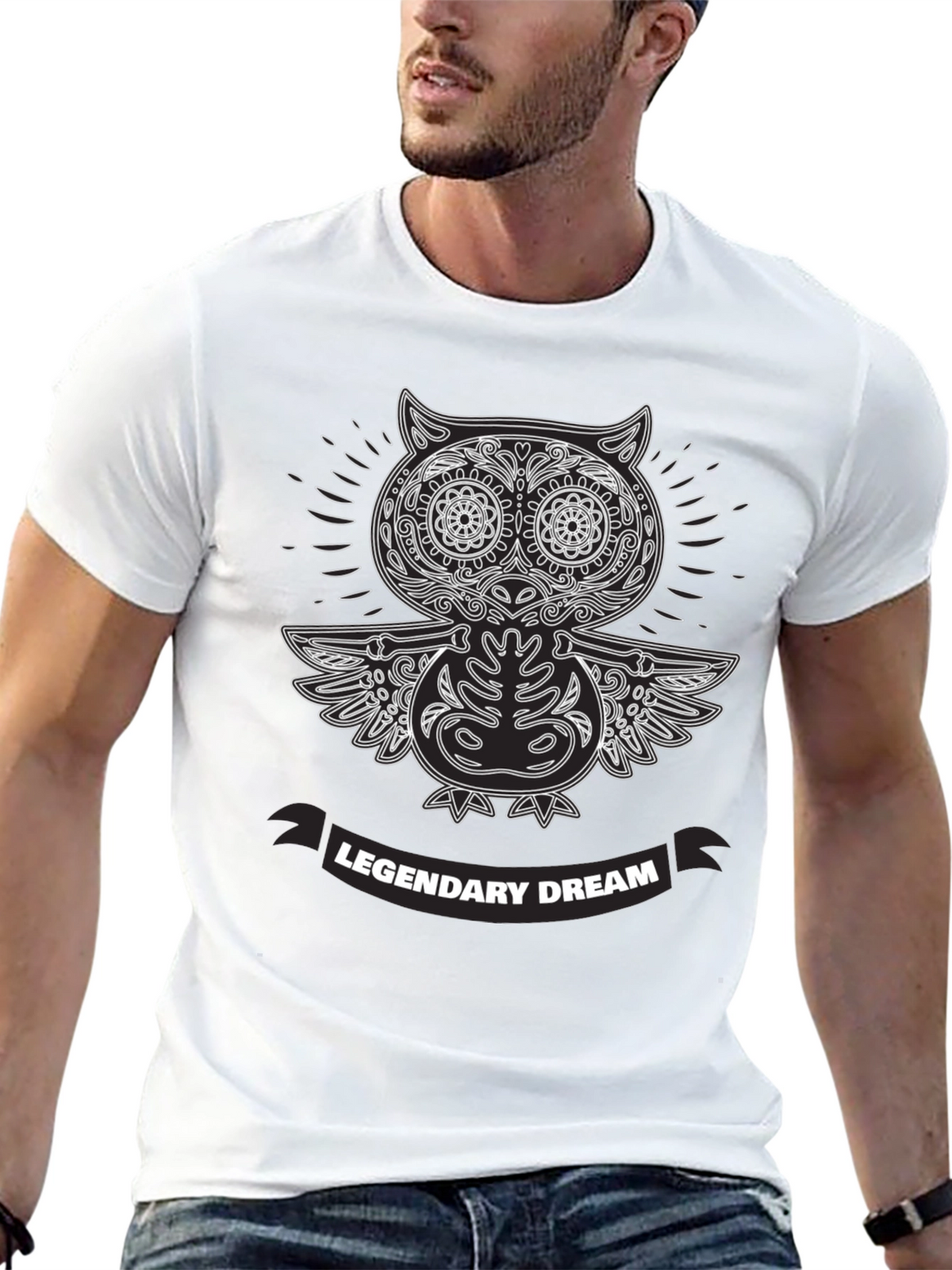 Legendary Dream Owl T-Shirt - Black