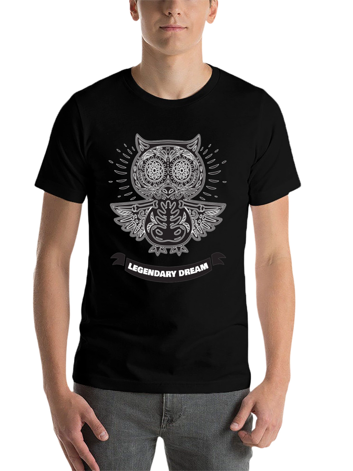 Legendary Dream Owl T-Shirt - Black