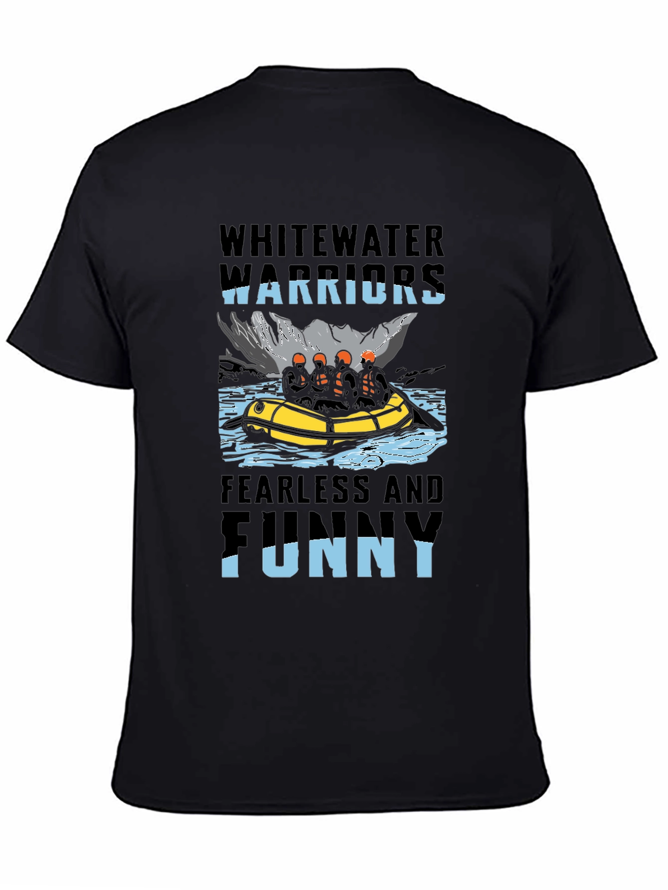 Whitewater Warriors Funny Rafting T-Shirt