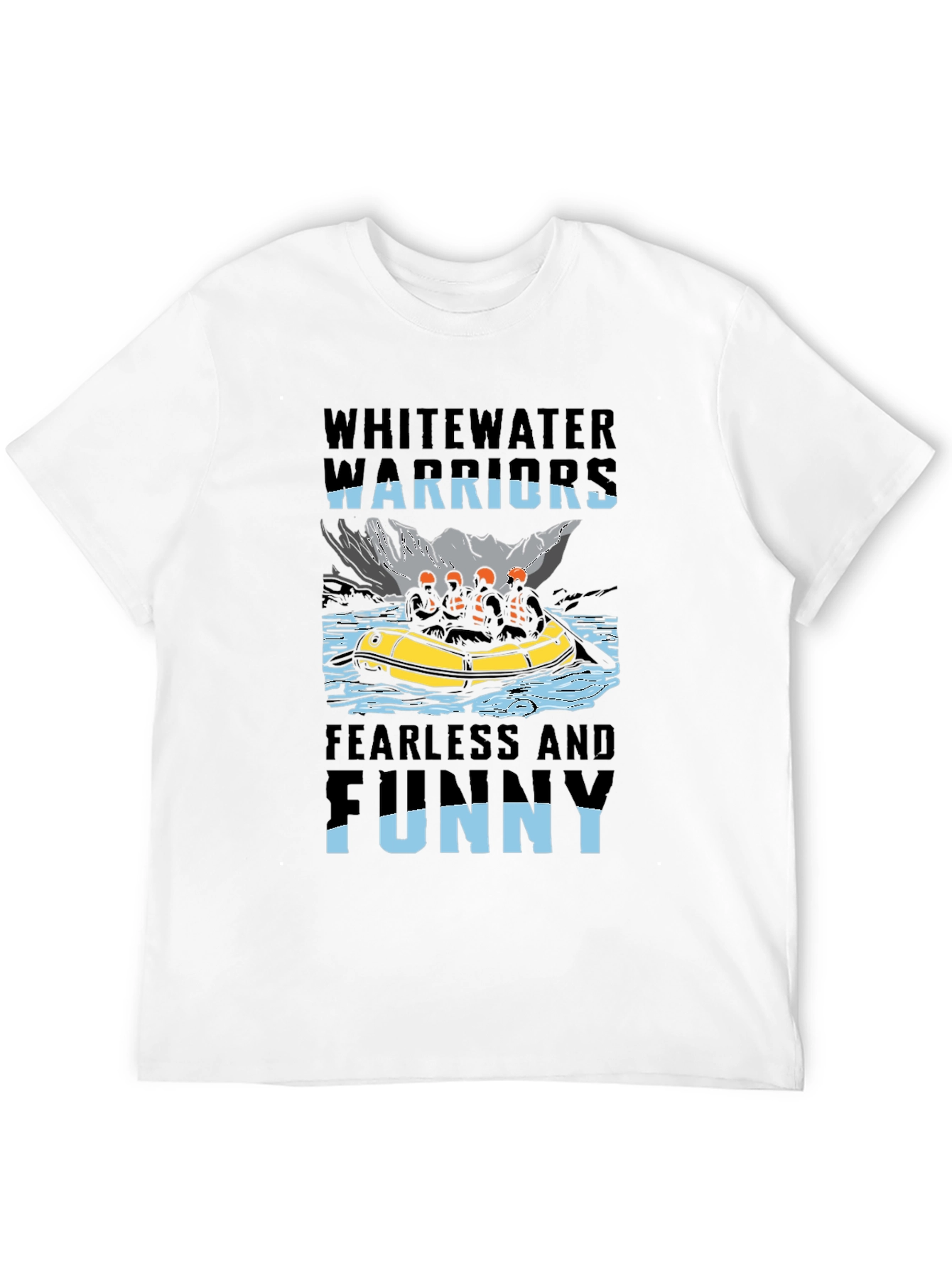Whitewater Warriors Funny Rafting T-Shirt