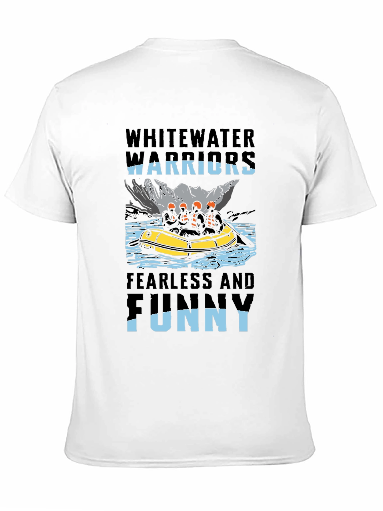 Whitewater Warriors Funny Rafting T-Shirt