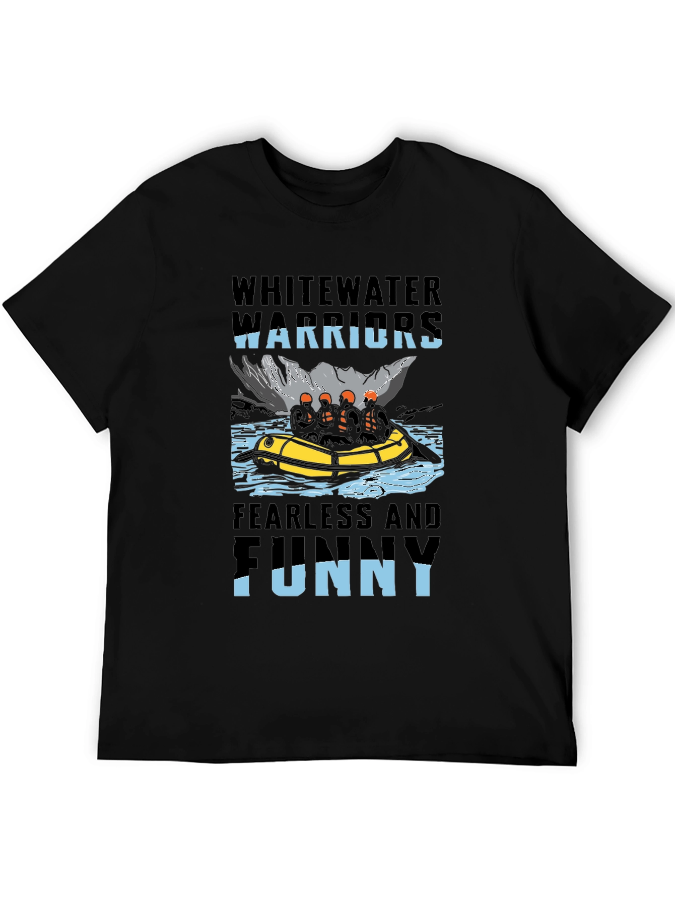 Whitewater Warriors Funny Rafting T-Shirt