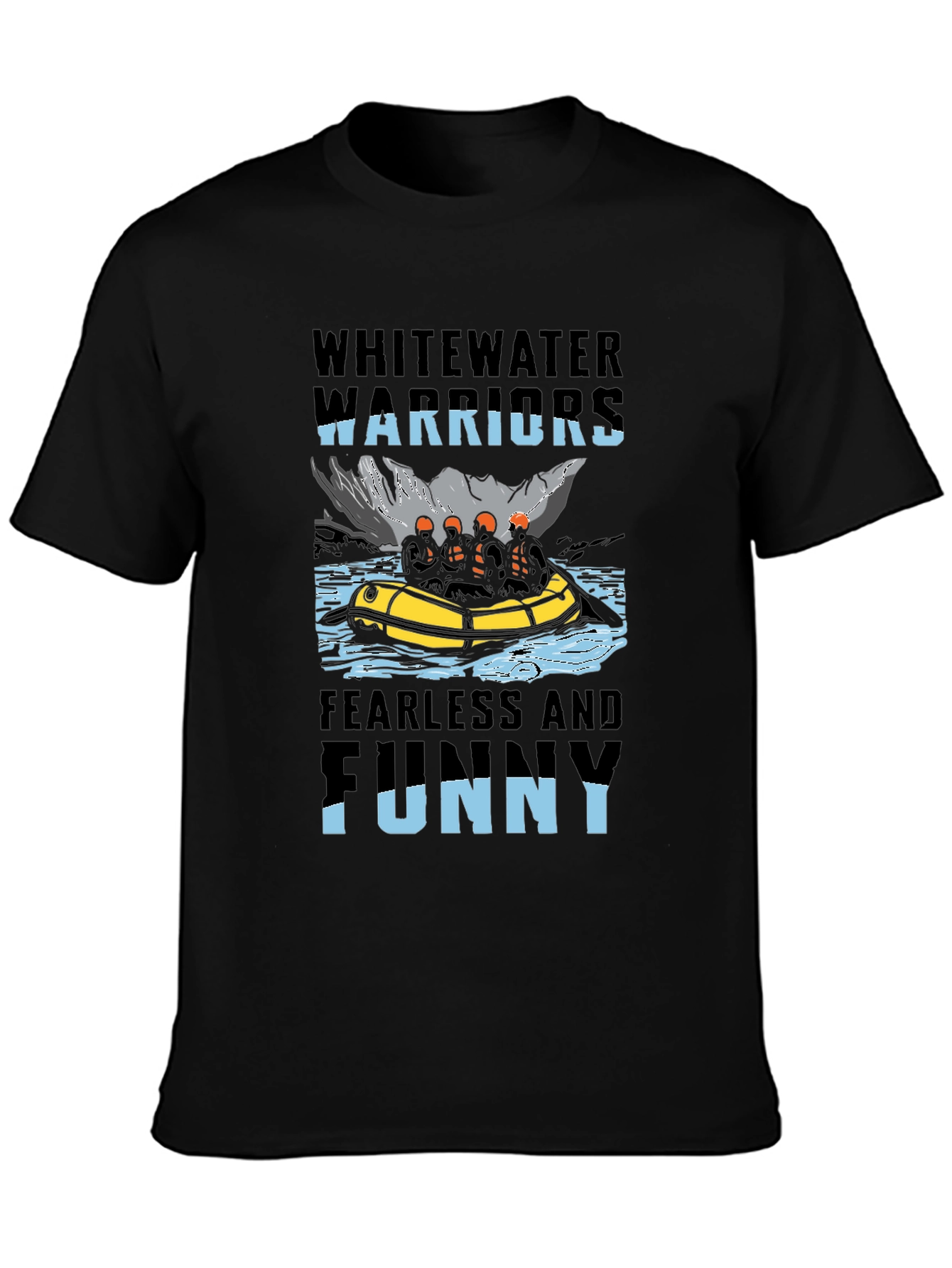 Whitewater Warriors Funny Rafting T-Shirt