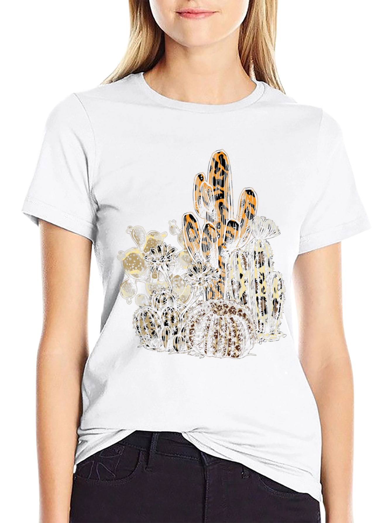 Cactus Graphic Tee - Trendy Desert Style Shirt
