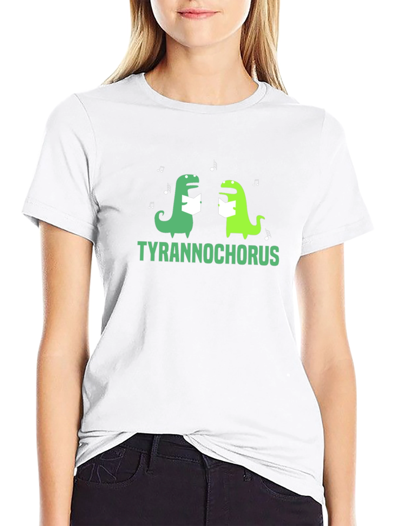 Tyrannochorus T-Shirt - Funny Dino Singing Tee