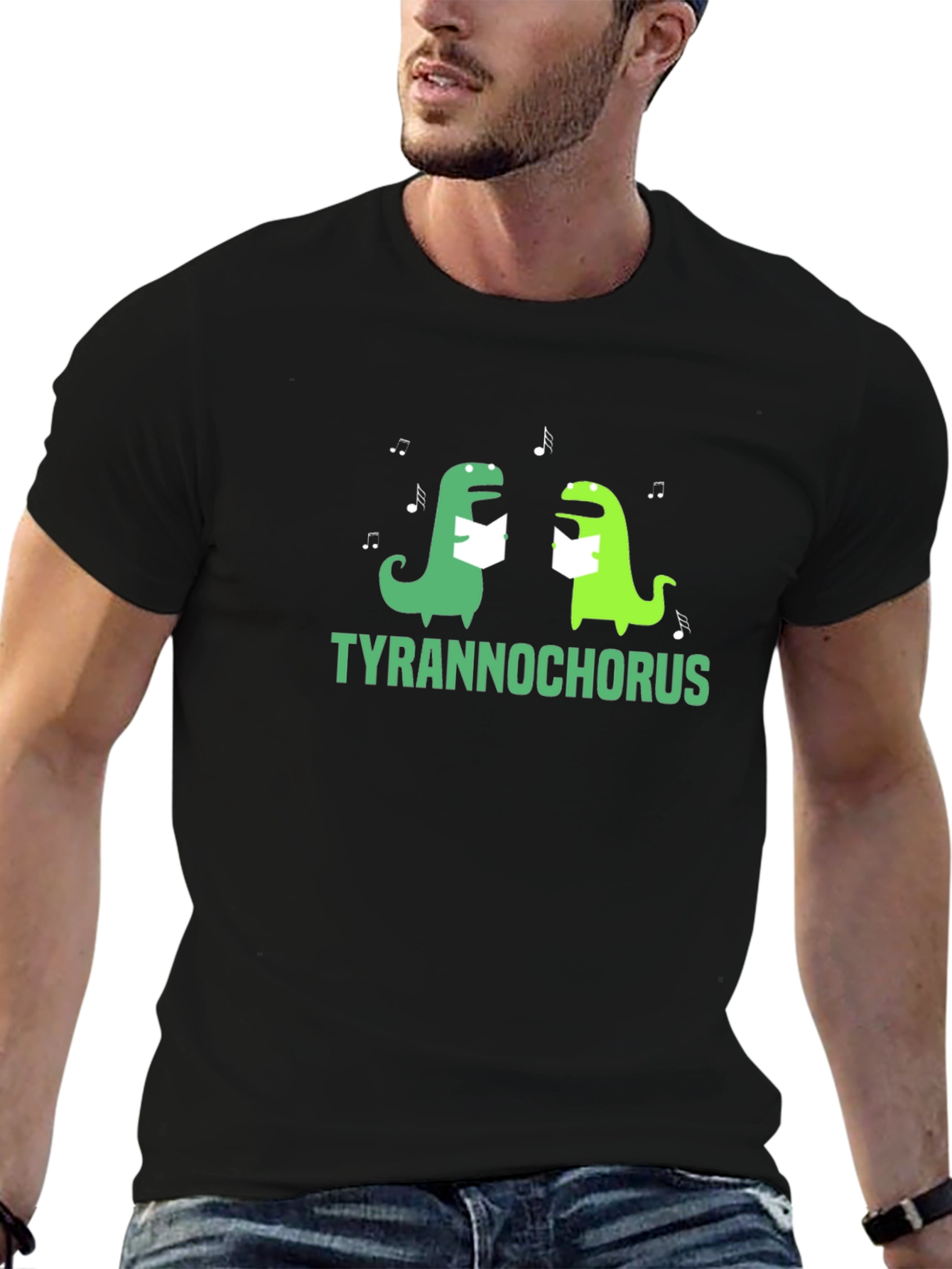 Tyrannochorus T-Shirt - Funny Dino Singing Tee