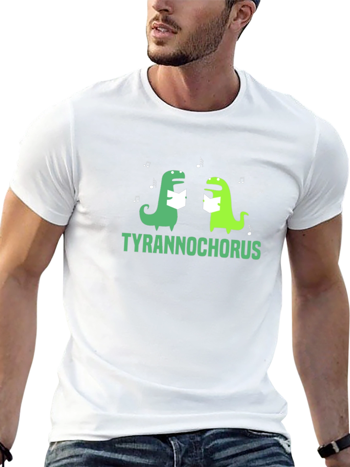 Tyrannochorus T-Shirt - Funny Dino Singing Tee