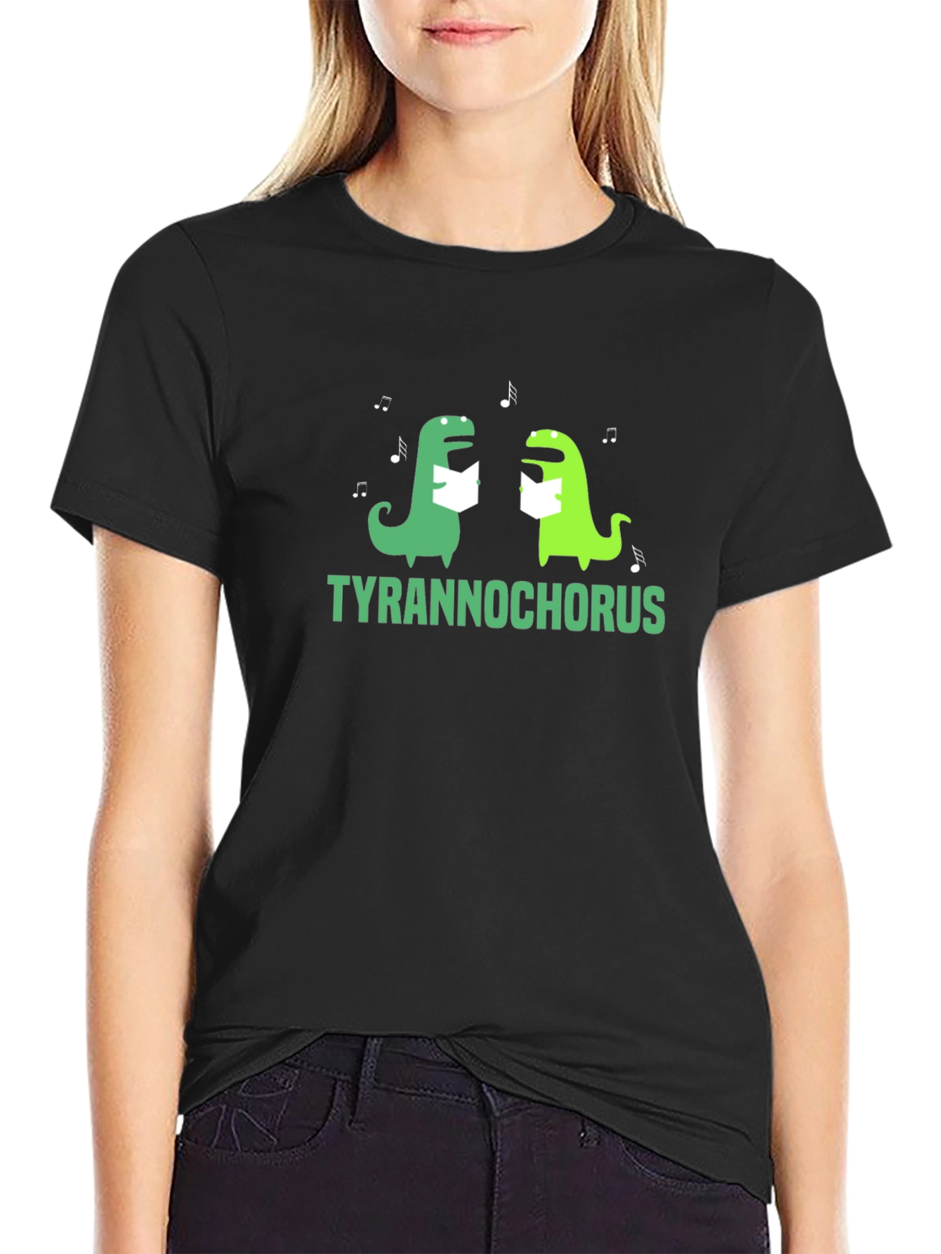 Tyrannochorus T-Shirt - Funny Dino Singing Tee