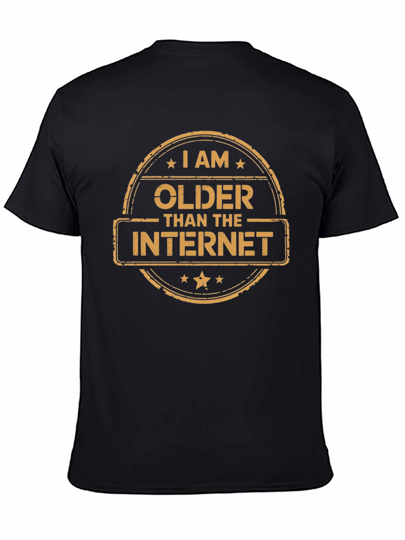 I Am Older Than The Internet Black T-Shirt
