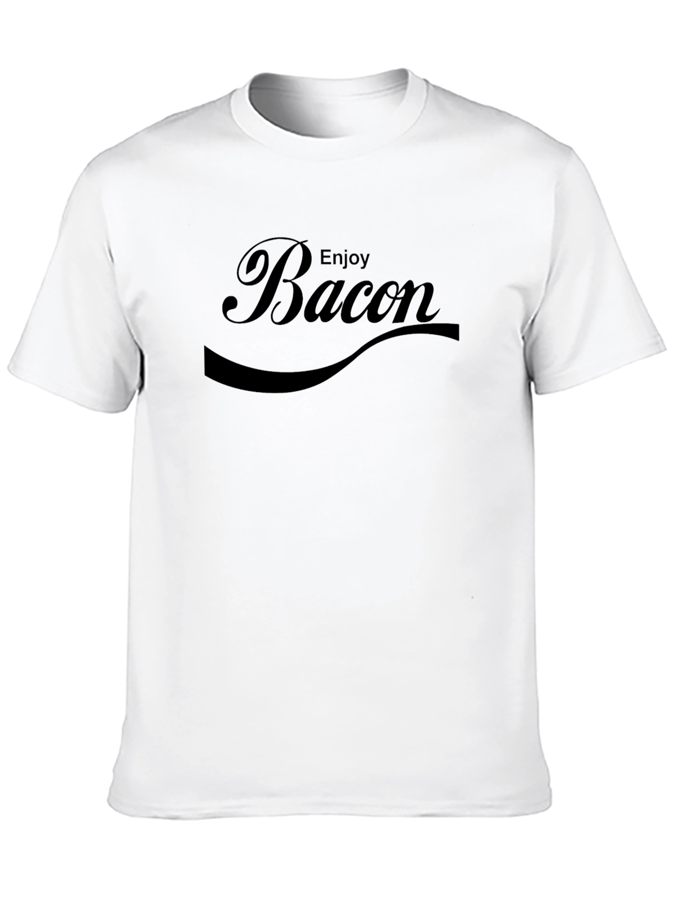 Enjoy Bacon Graphic Tee - Unisex Cotton T-Shirt