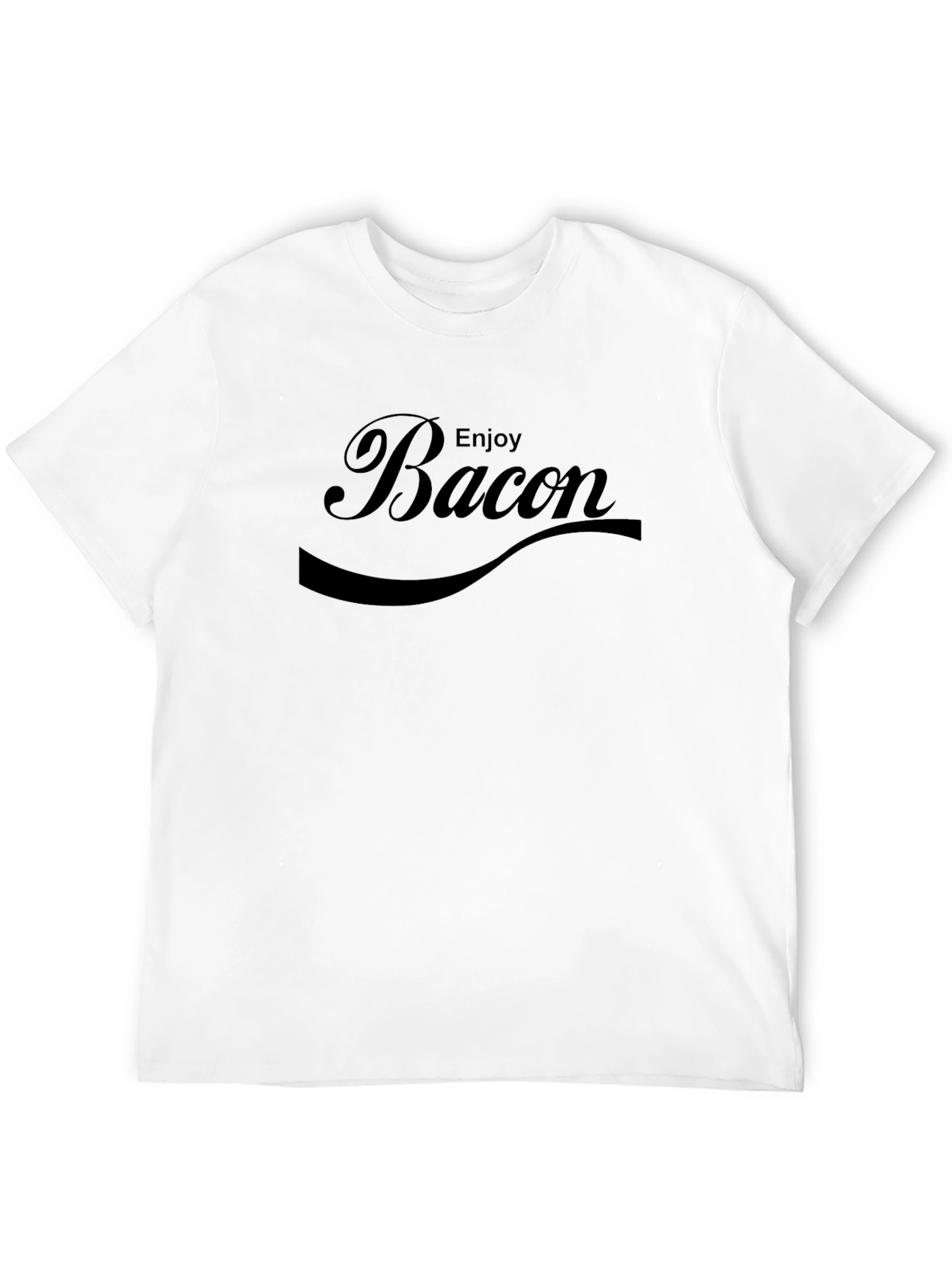 Enjoy Bacon Graphic Tee - Unisex Cotton T-Shirt