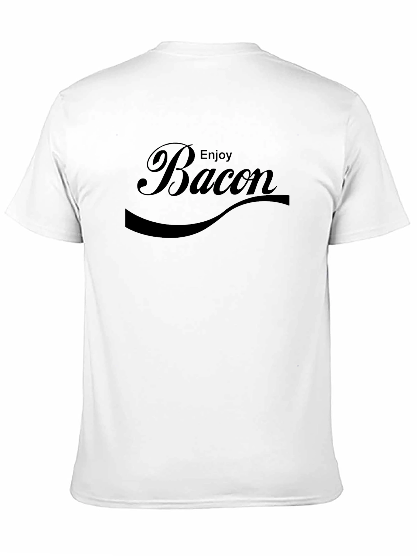 Enjoy Bacon Graphic Tee - Unisex Cotton T-Shirt