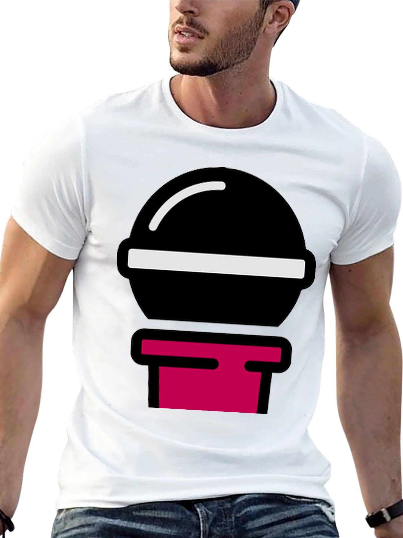 Modern Graphic Tee - Black Shirt with Bold Design