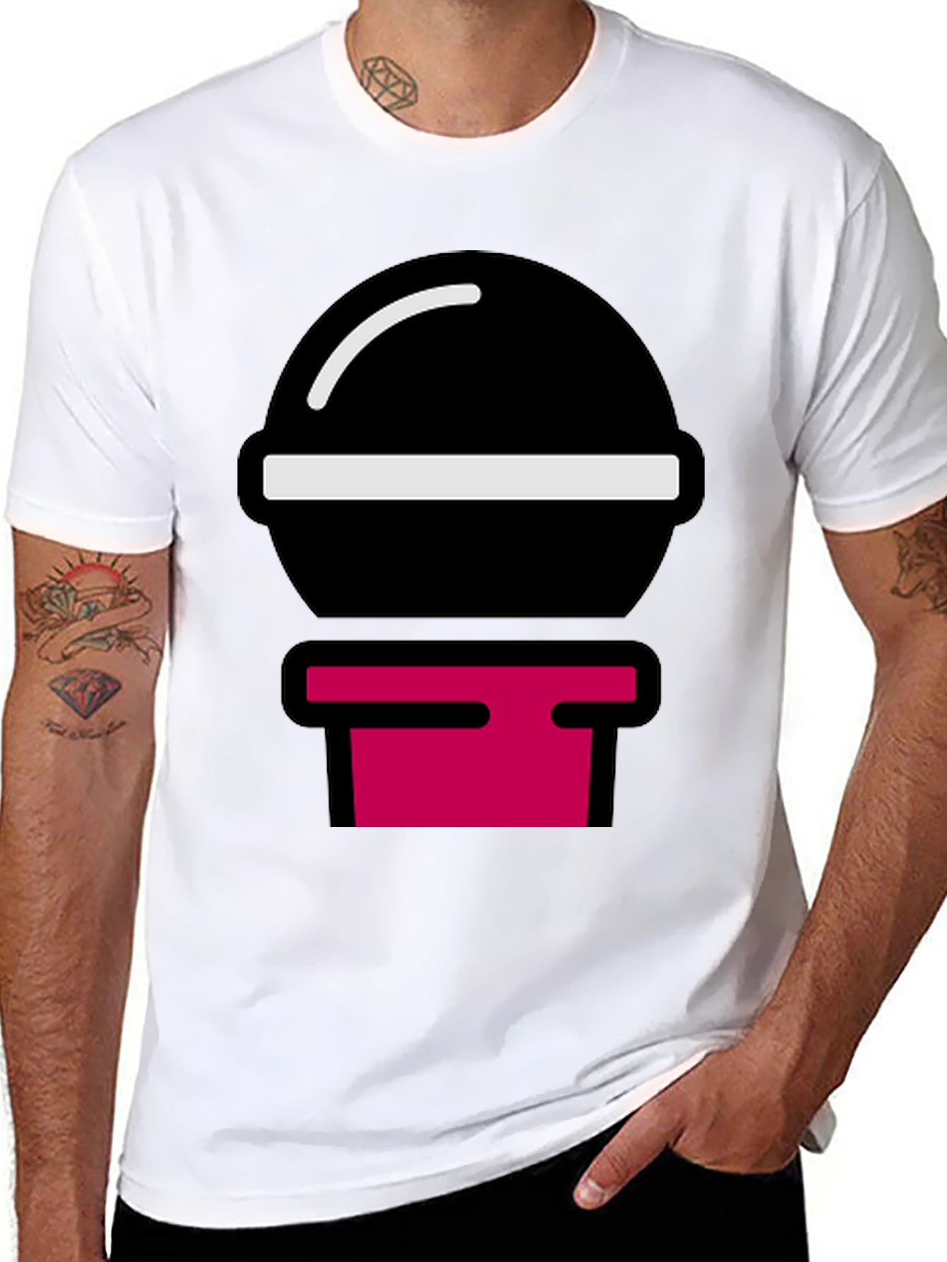 Modern Graphic Tee - Black Shirt with Bold Design