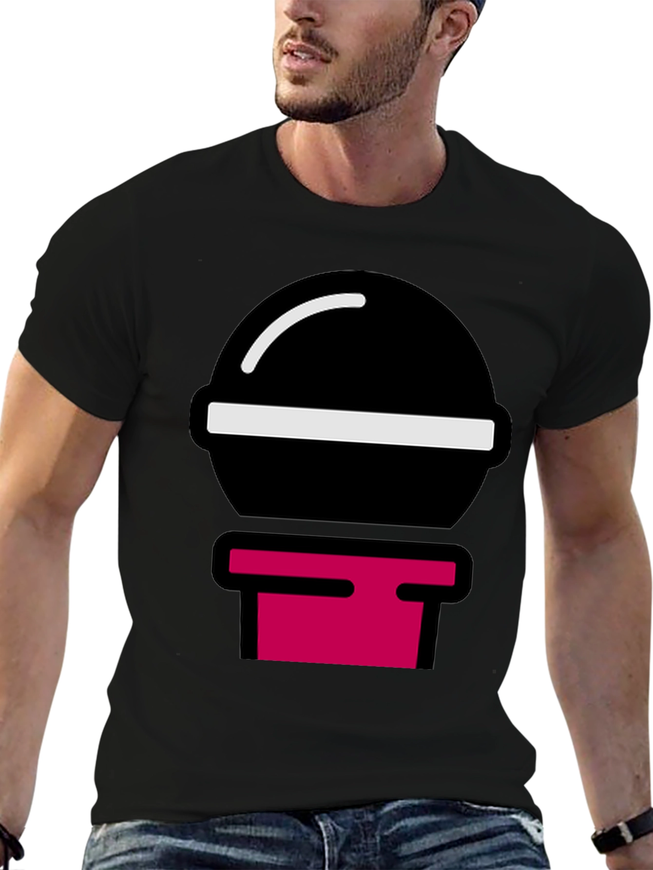 Modern Graphic Tee - Black Shirt with Bold Design