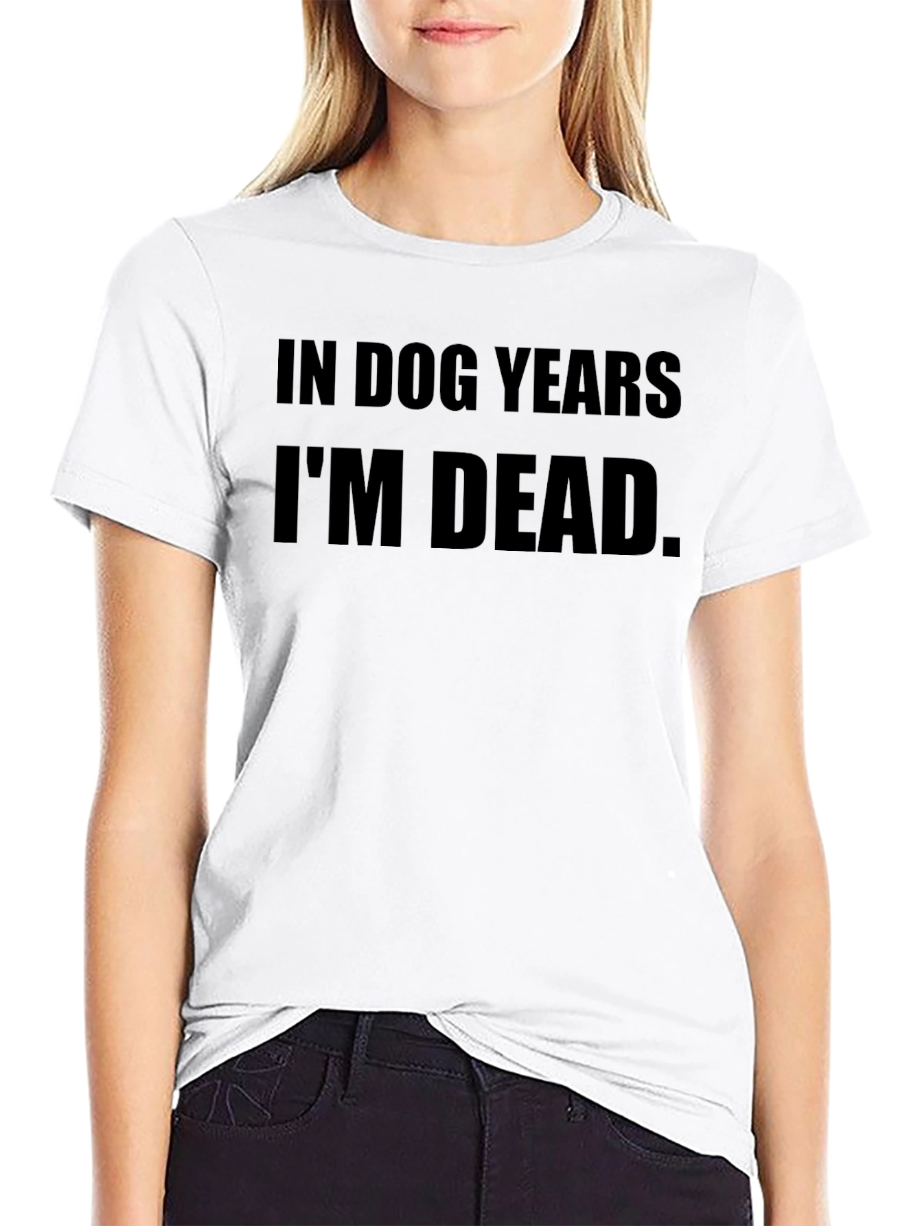 In Dog Years Im Dead Mens Black T-Shirt