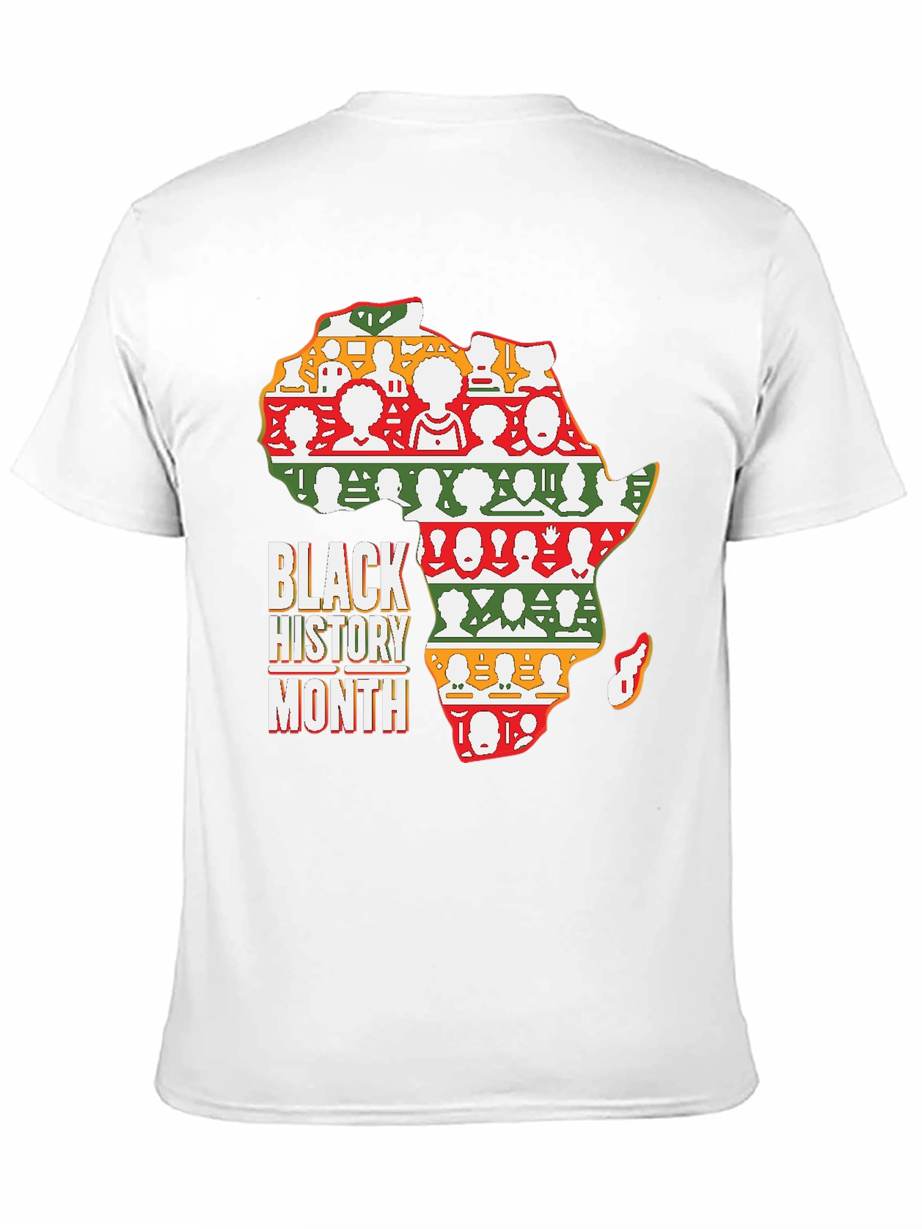 Black History Month Africa Map T-Shirt