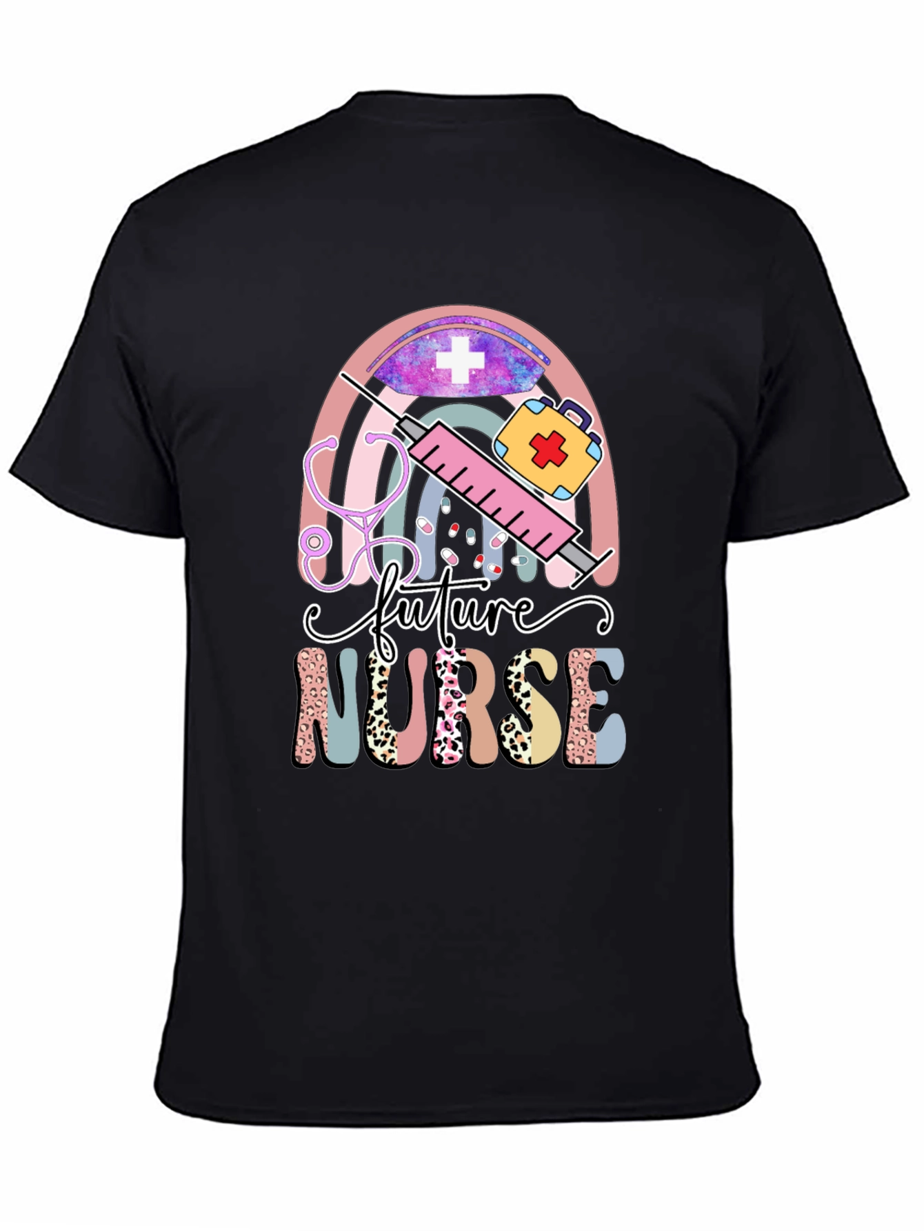 Future Nurse T-Shirt - Medical Rainbow Design