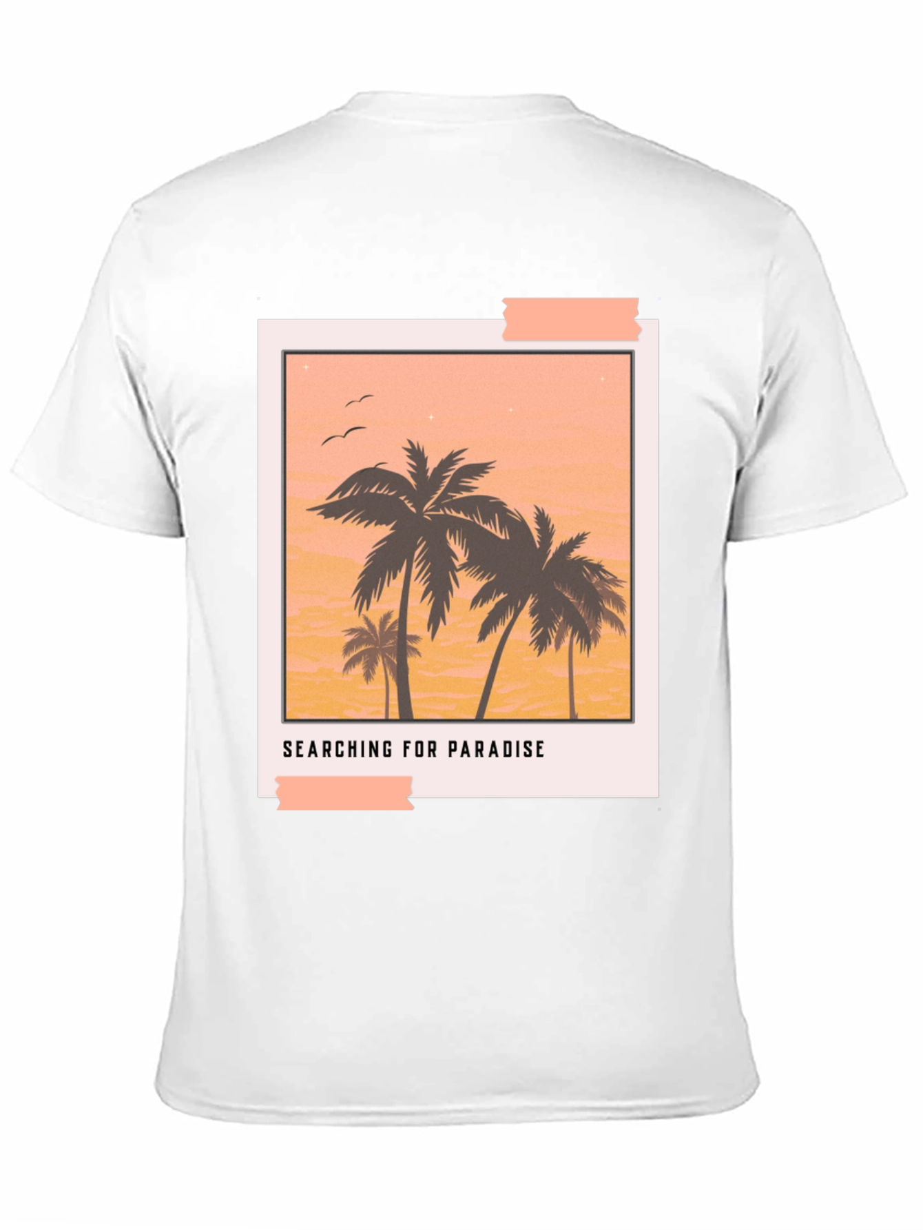 Paradise Graphic Tee - Black Casual T-Shirt