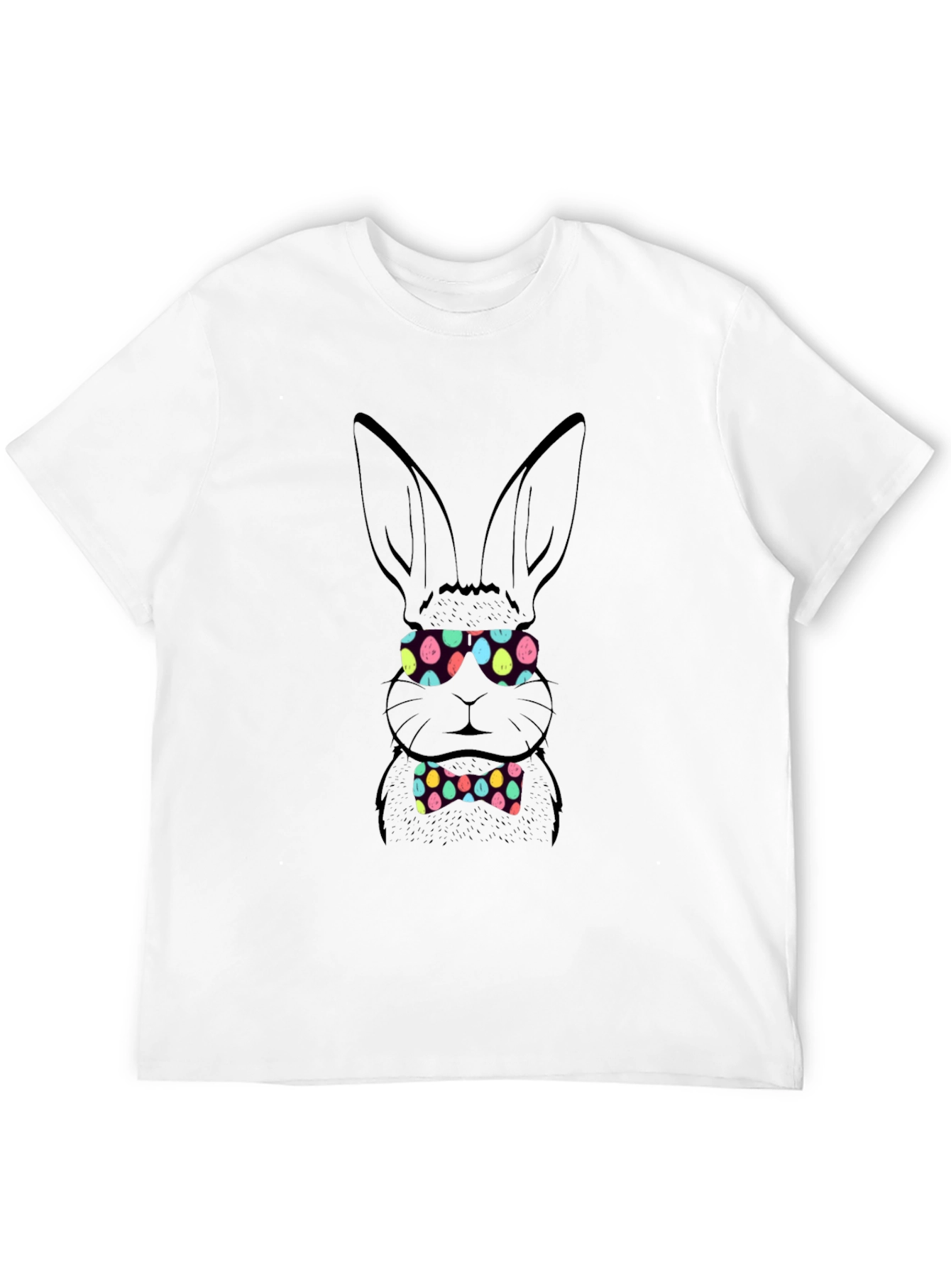 Easter Bunny Egg Glasses Graphic Tee