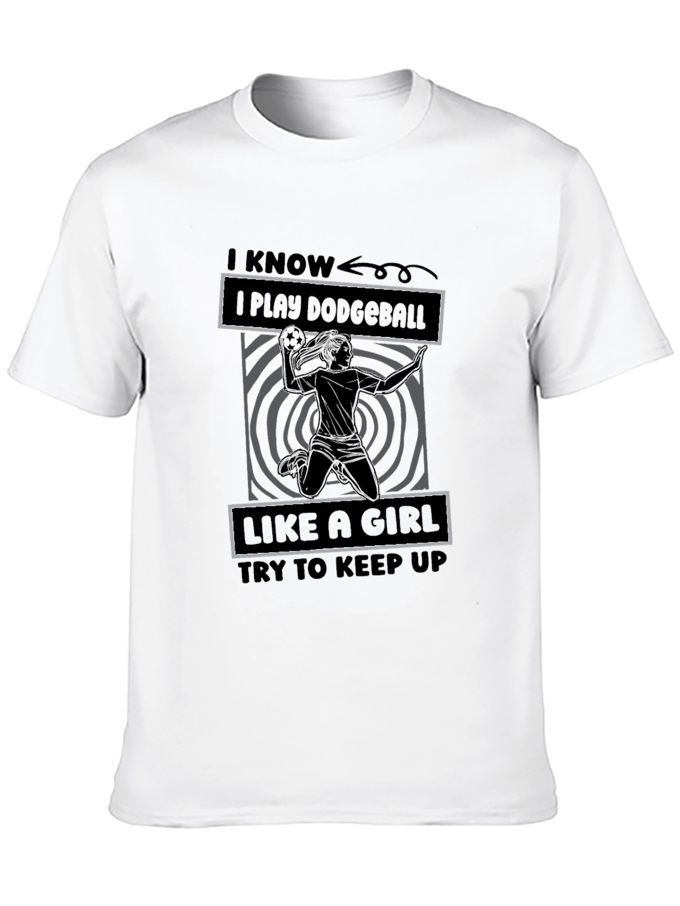 Dodgeball Like A Girl Graphic T-Shirt
