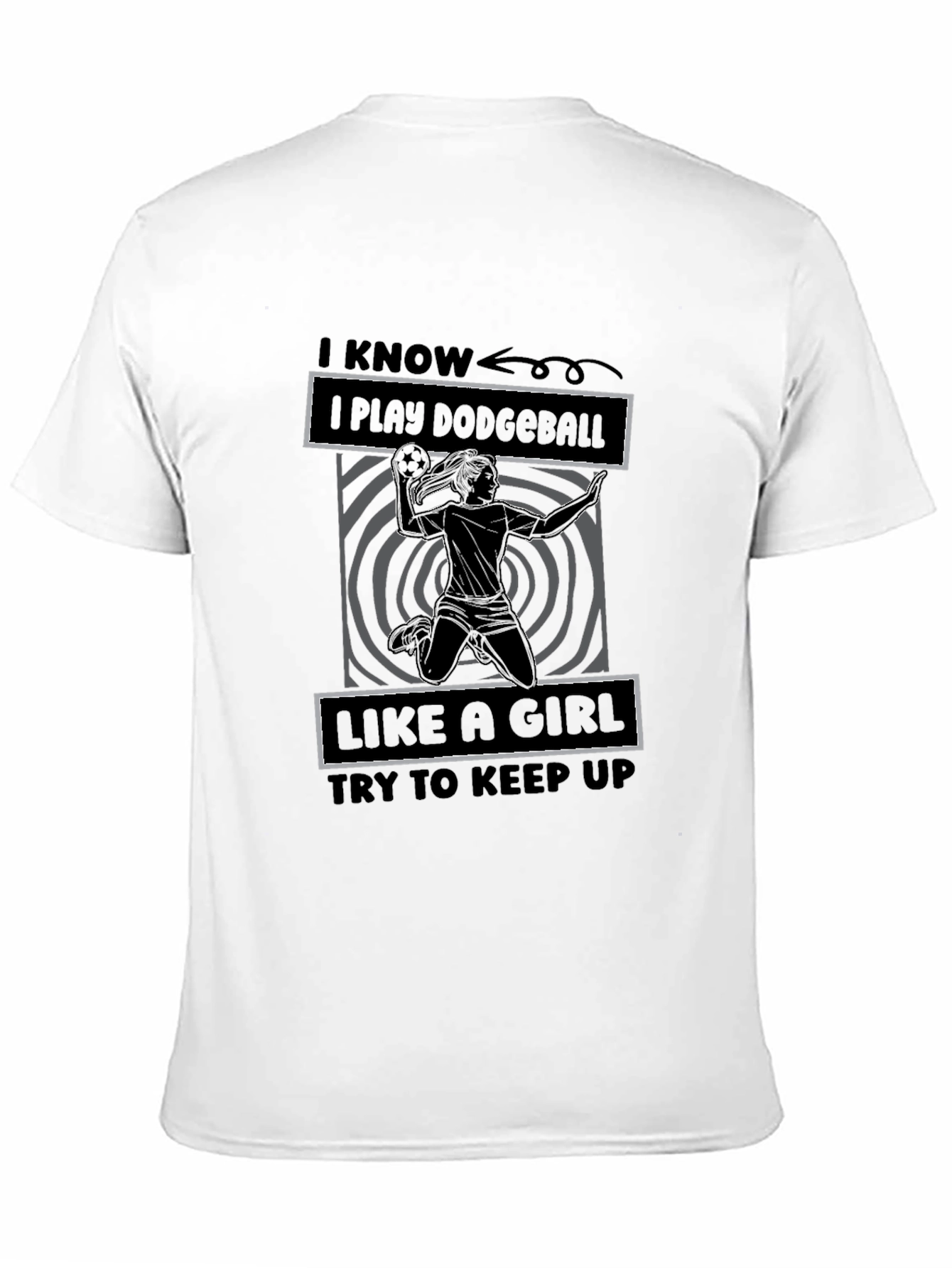 Dodgeball Like A Girl Graphic T-Shirt