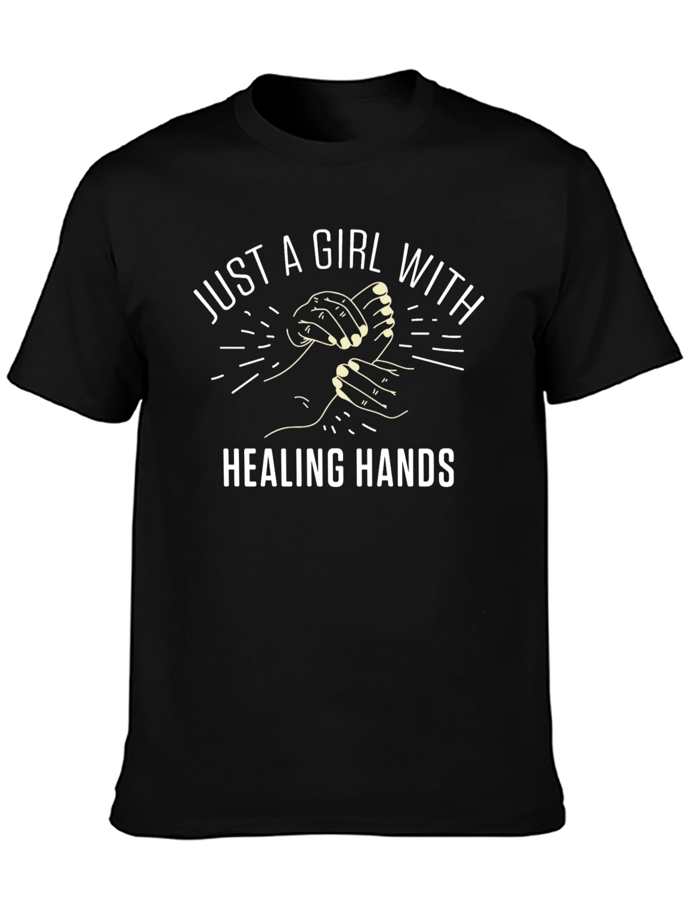 Healing Hands Graphic T-Shirt - Unisex Black Tee
